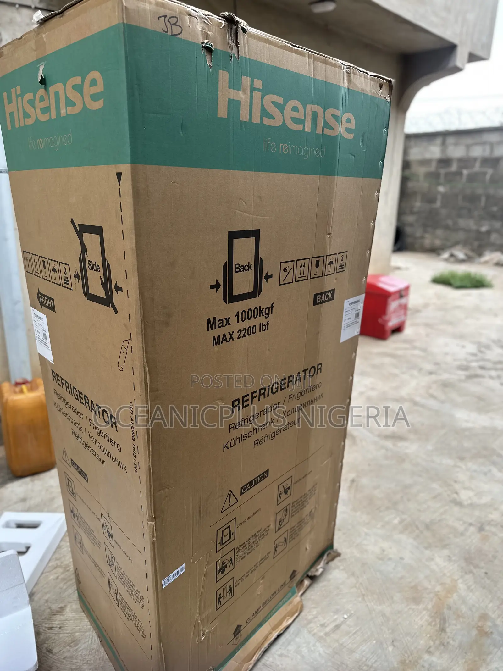 Hisense Frostedge 529l Side by Side Refrigerator 5p558nmsg