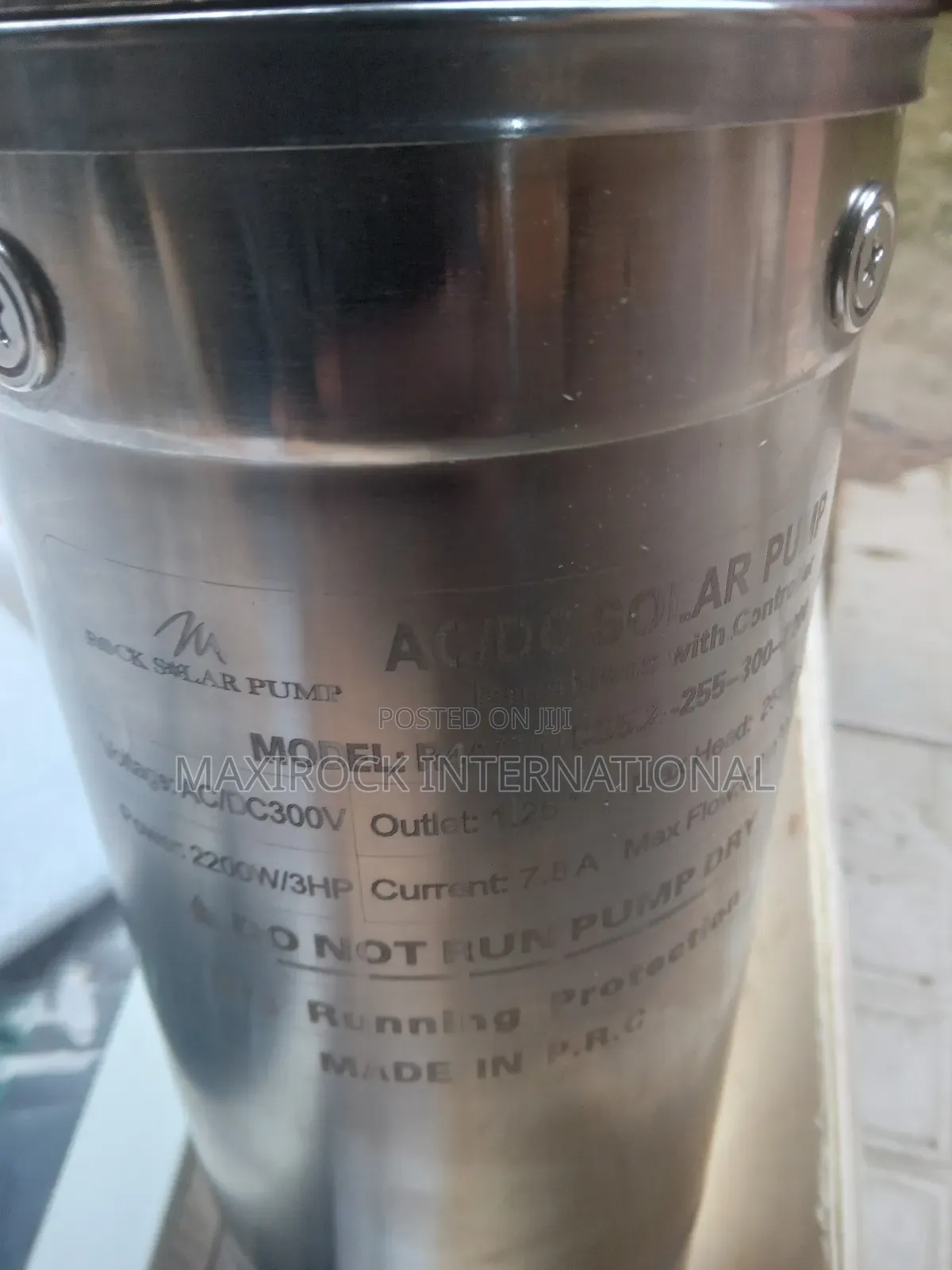 3hp 255m Hybrid Ac/Dc Solar Submersible Pump