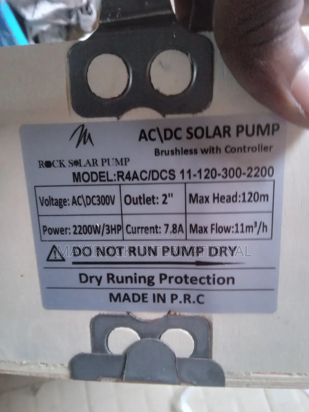 3hp Hybrid Ac/Dc Solar Submersible Pump 2 Inch Outlet