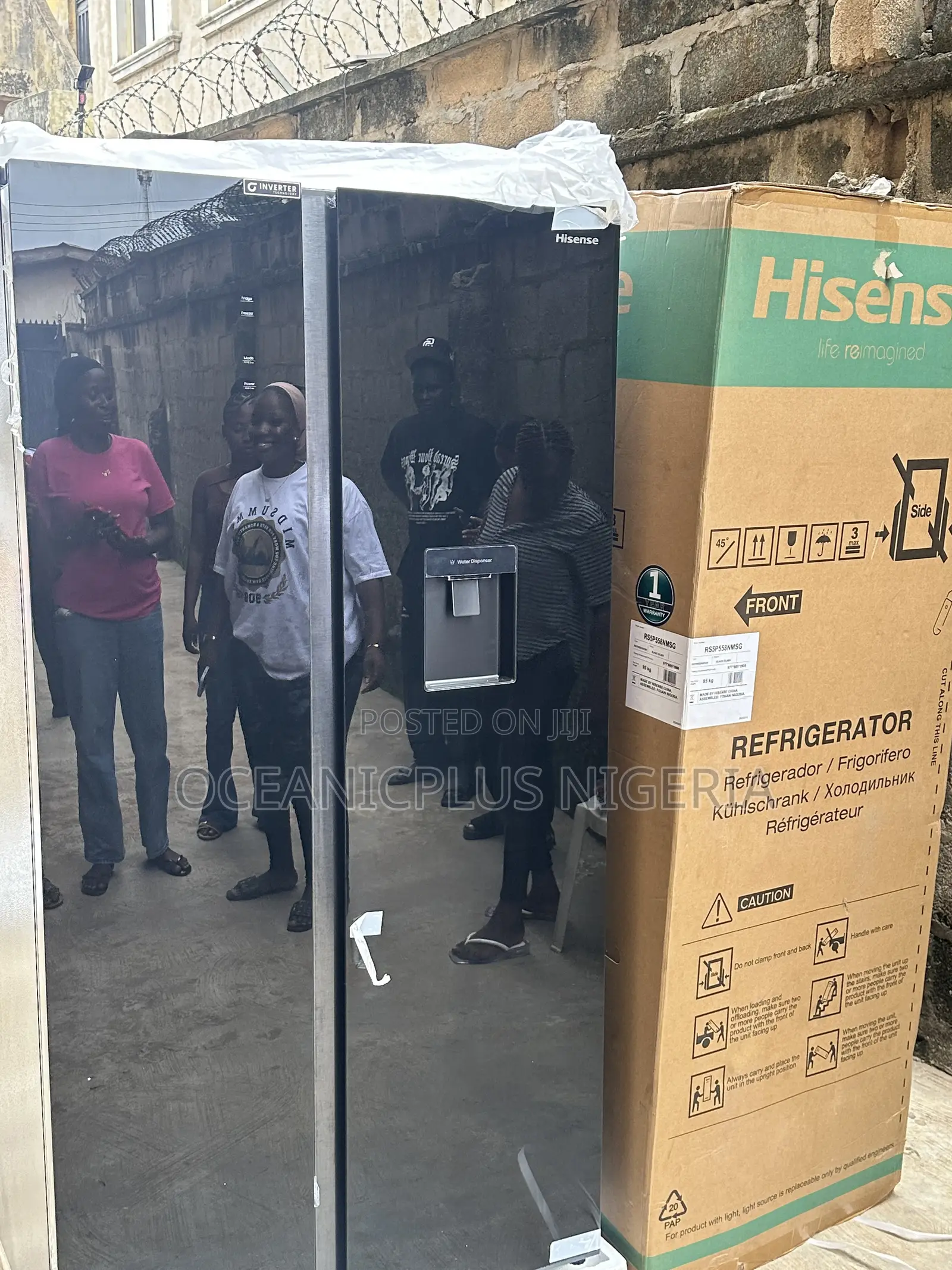 Hisense Steelcool 529l Side by Side Refrigerator 5p558nmsg