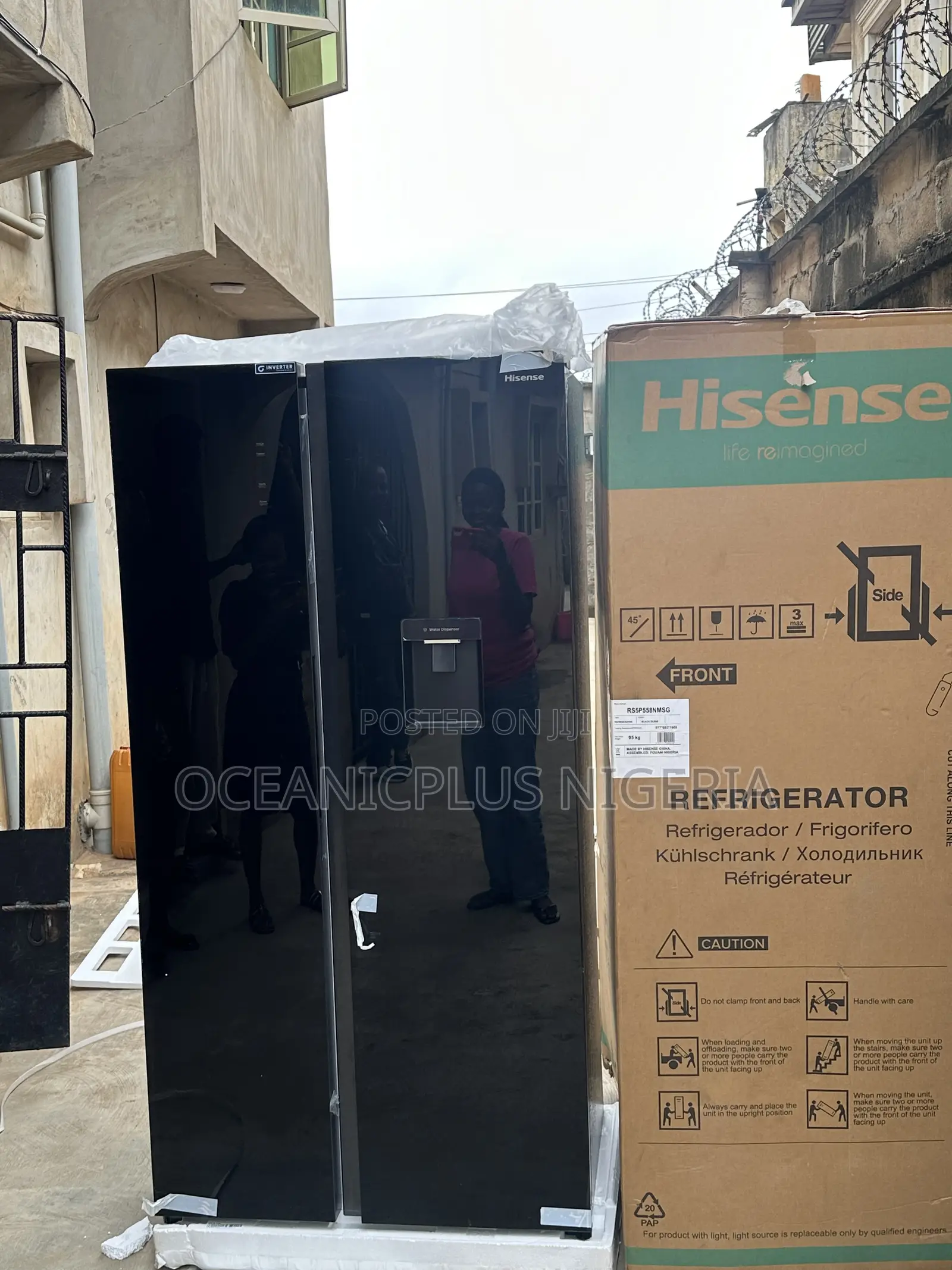 Hisense Dualtemp 529l Side by Side Refrigerator 5p558nmsg