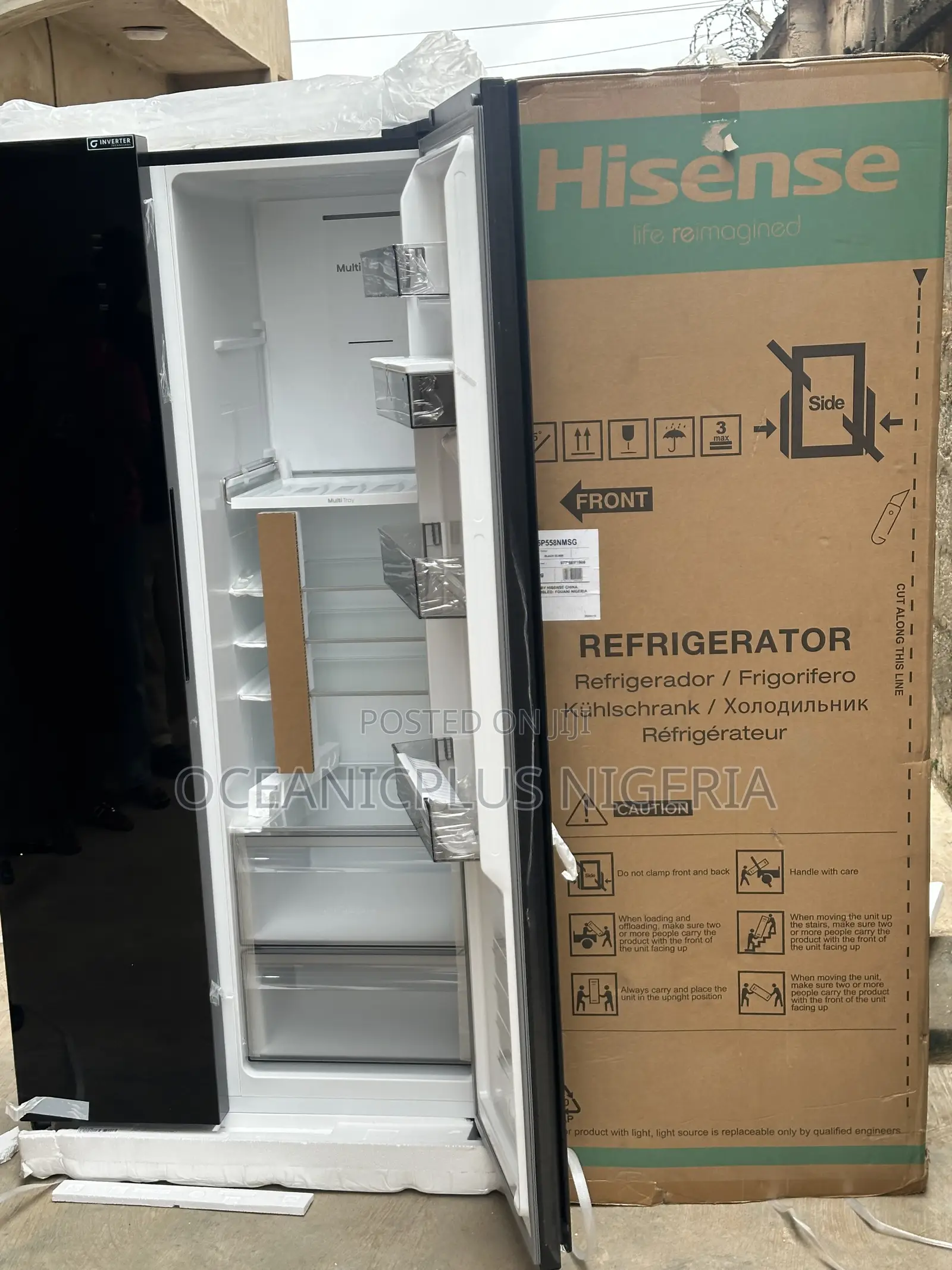 Hisense Prochill 529l Side by Side Refrigerator 5p558nmsg