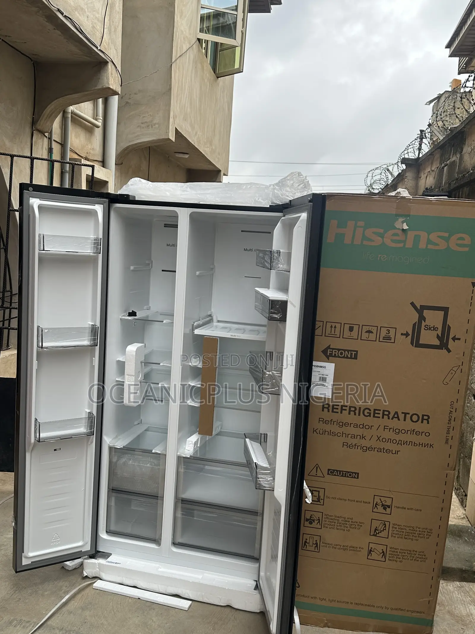 Hisense Chillpremier 529l Sidebyside Refrigerator 5p558nmsg