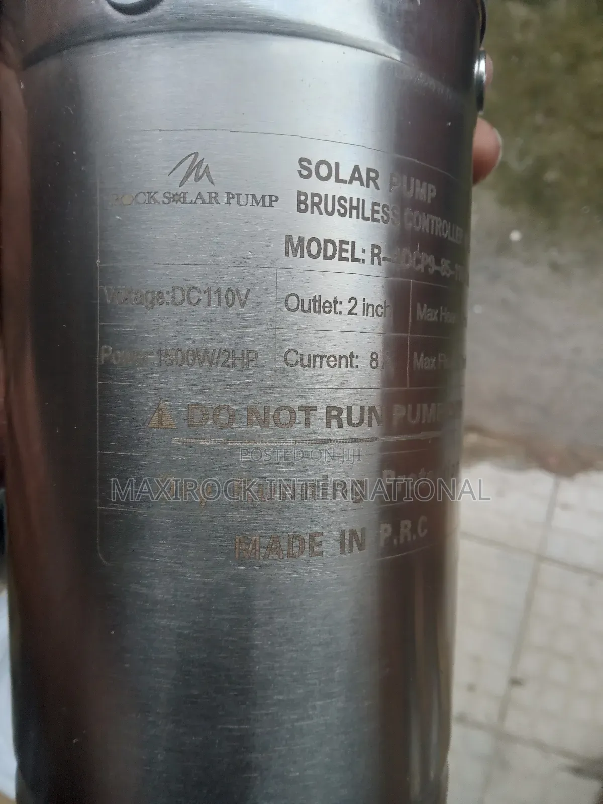 2hp Ac Dc Hybrid Solar Submersible Pump 2 Inch Outlet