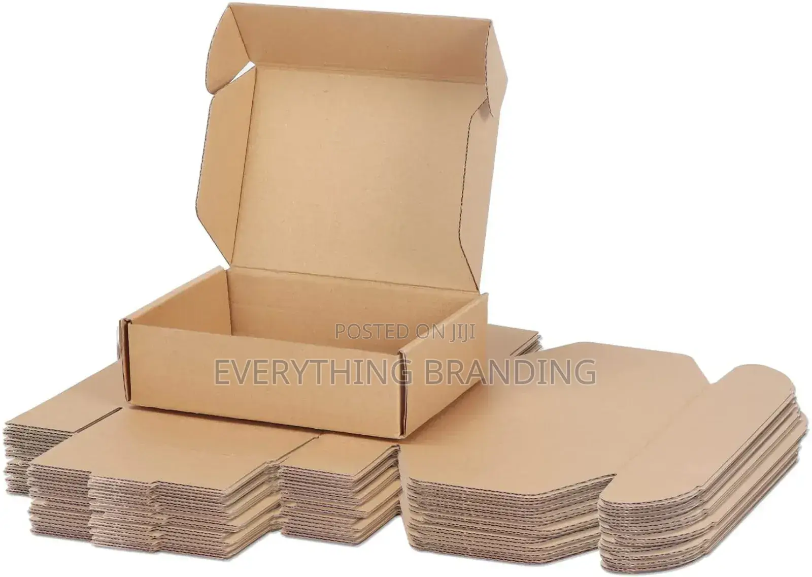Brown Printed Self Lock Box for Food, Shoes Gift Packaging