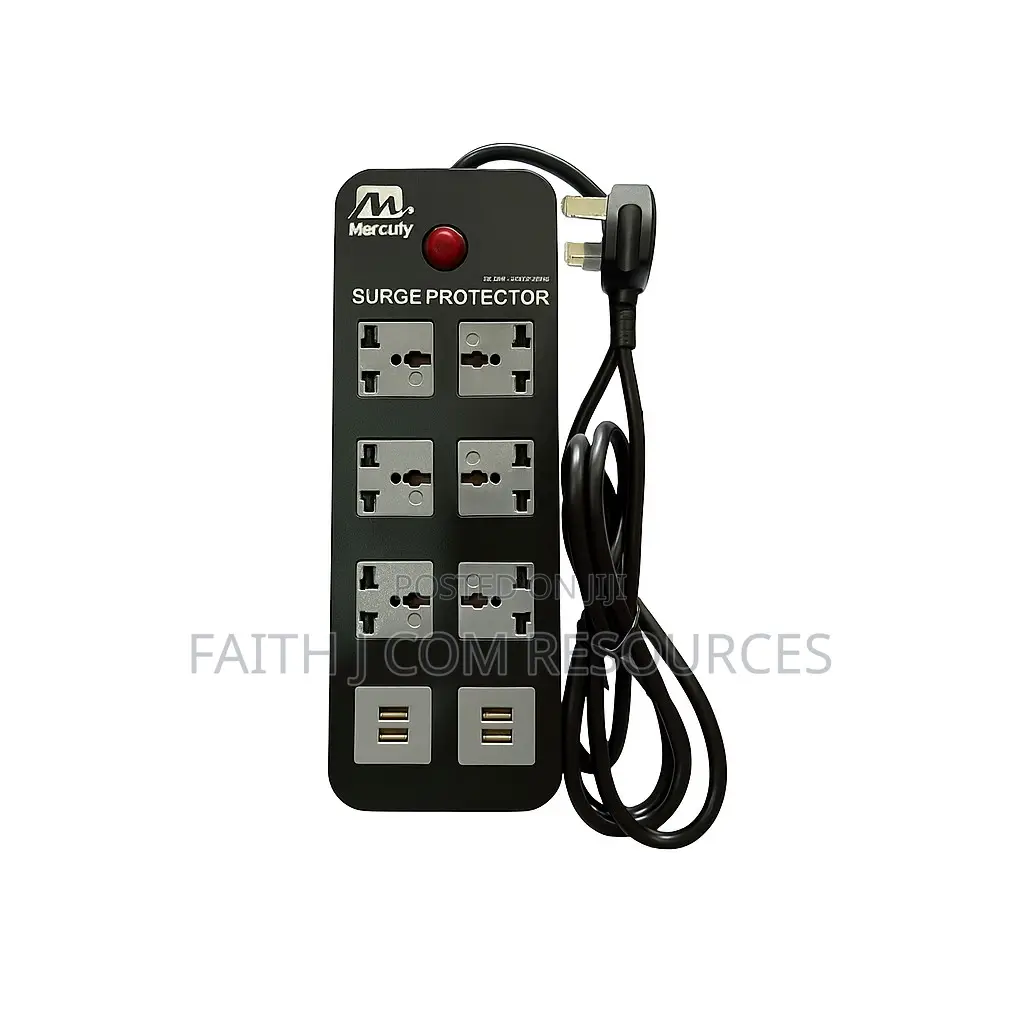 Mercury (6240u-4u) Surge Protector With 4 Usb Charging Port