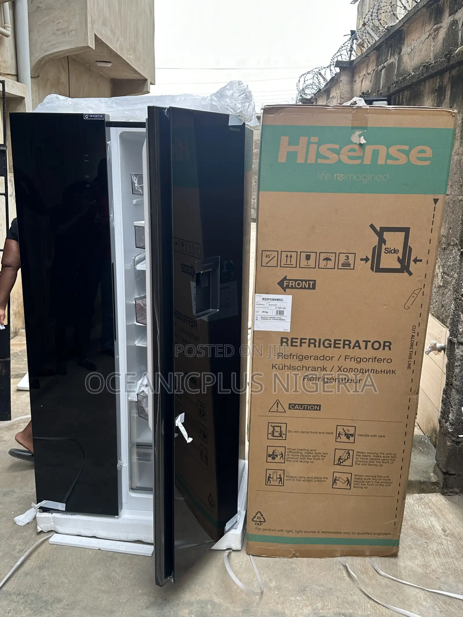 Hisense Chillhub 529l Side by Side Refrigerator 5p558nmsg