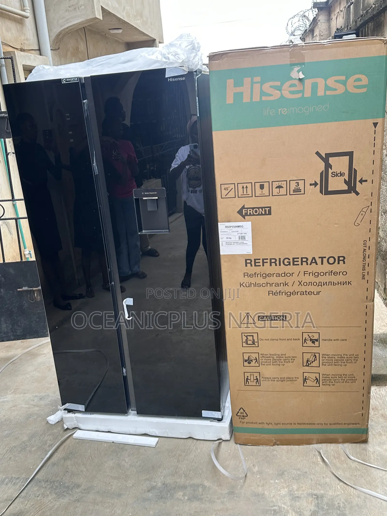 Hisense Chillcascade 529l Sidebyside Refrigerator 5p558nmsg