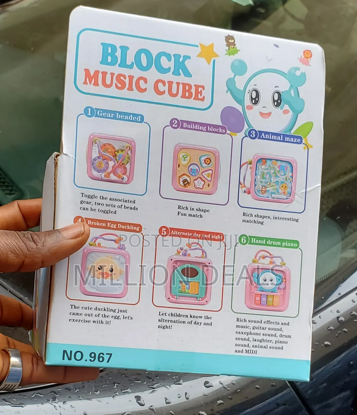 Block Music Cube Kids Toy 18mnths +