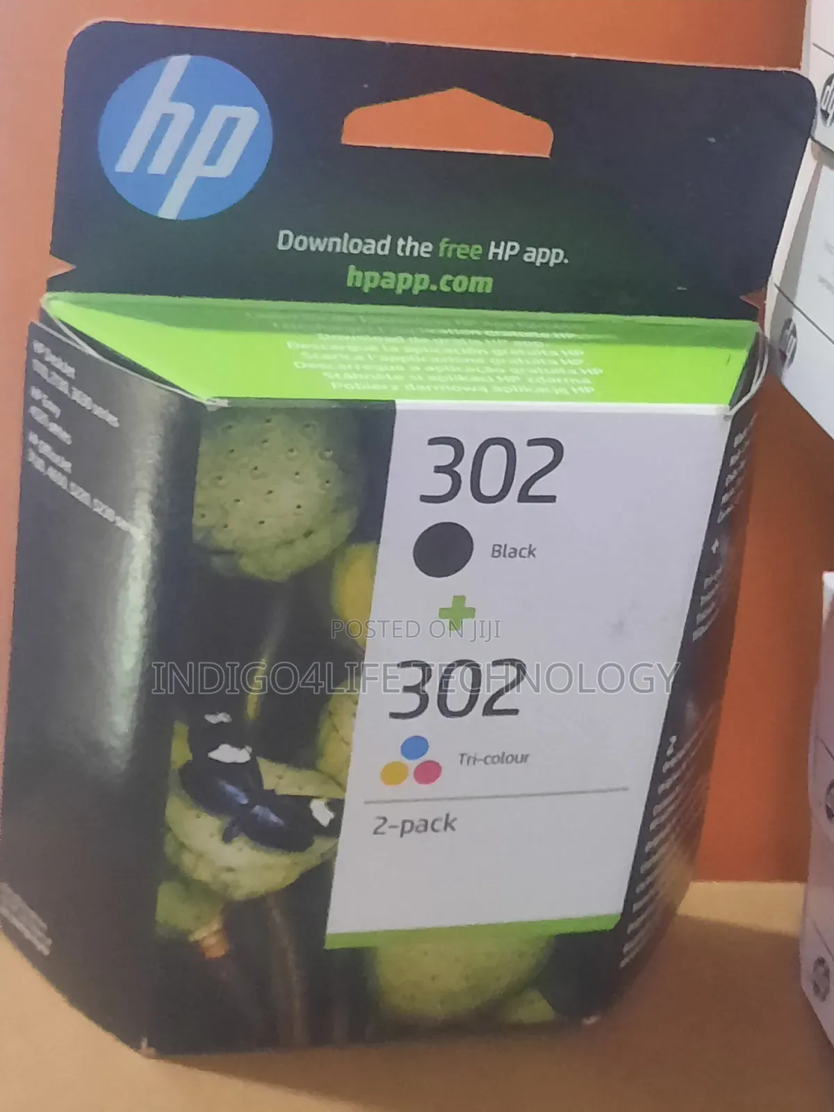 Original Hp 302 Black Colour Ink