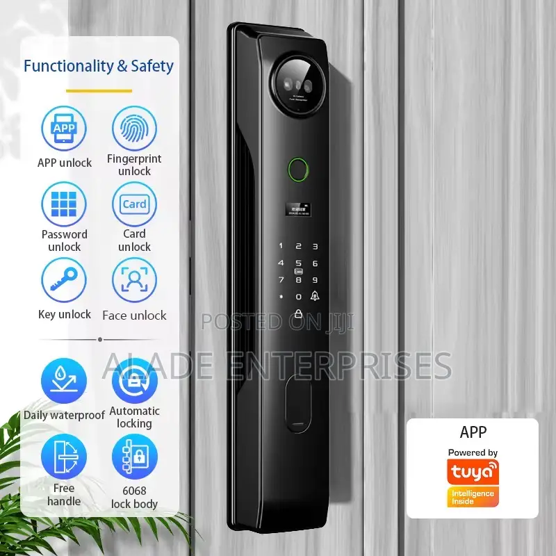 2025 Tuya Smart Lock Rfid Ic Card Wifi Camera Video Call