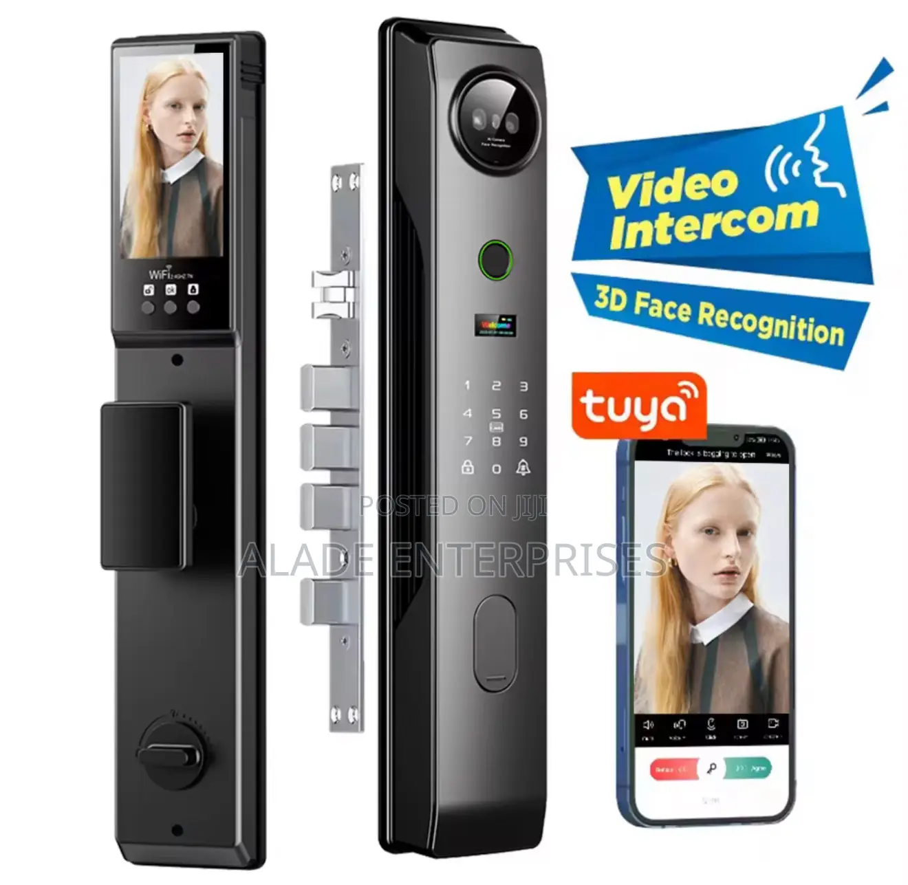 2025 Tuya Smart Lock Rfid Ic Card Wifi Camera Video Call