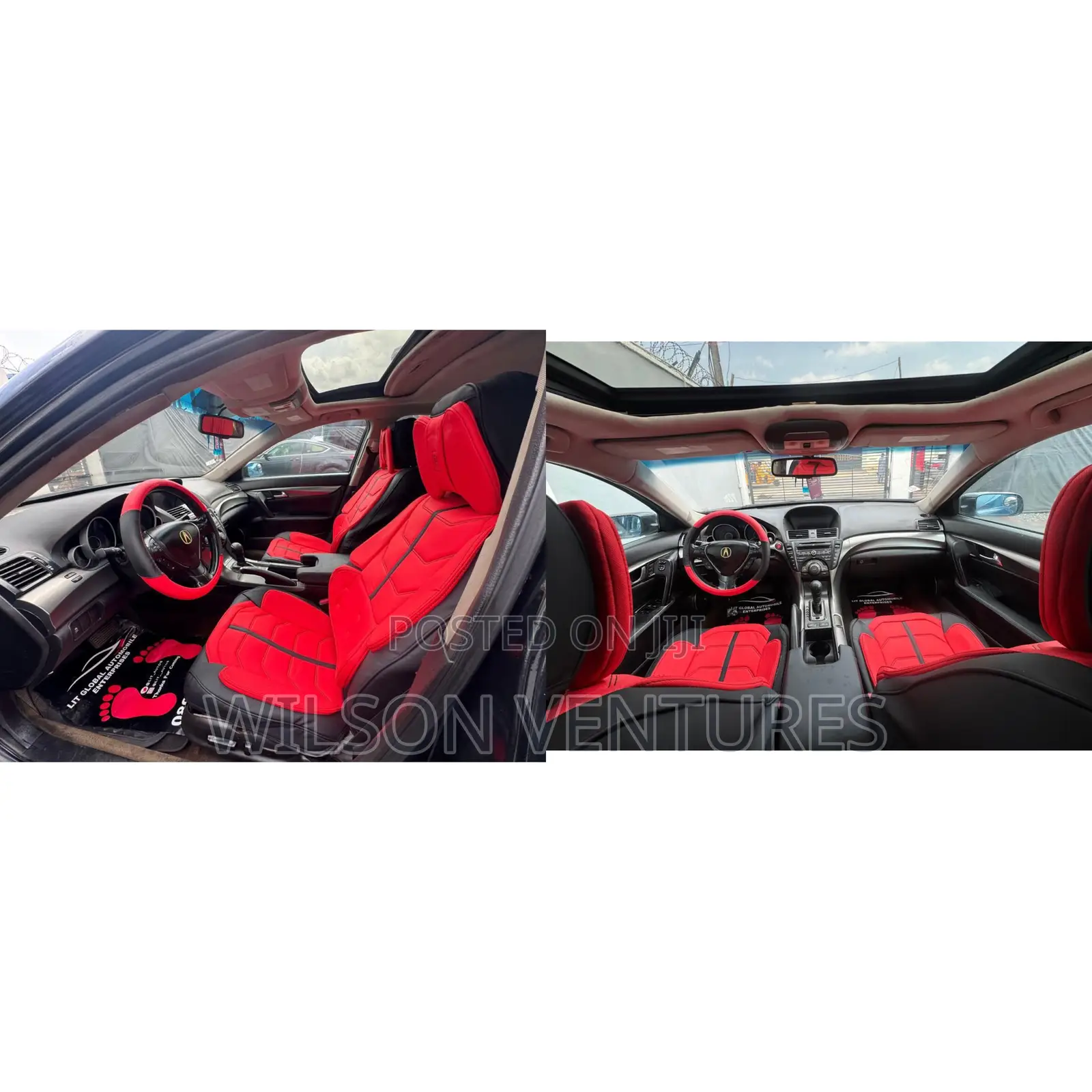 High Quality Car Seat Cover Red and Black