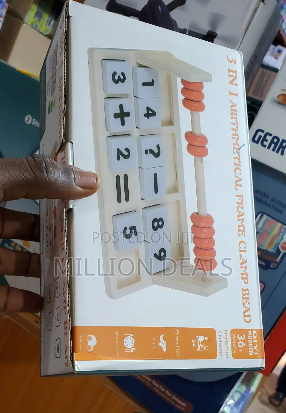 Wooden Toys Colorful Beads Calculation Frame Ages 3+
