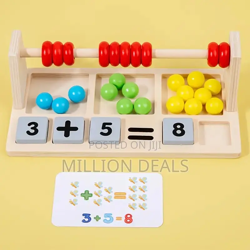 Wooden Toys Colorful Beads Calculation Frame Ages 3+