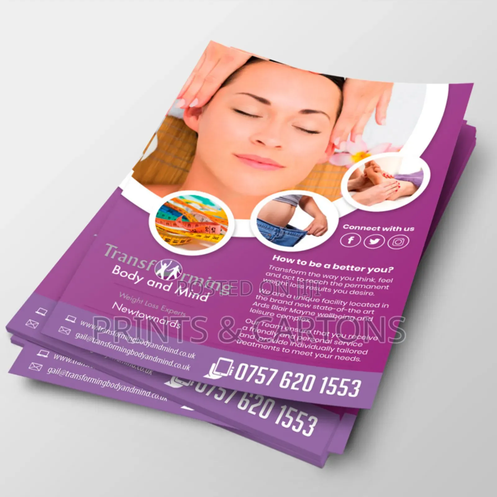 Salon Leaflet Printing. #