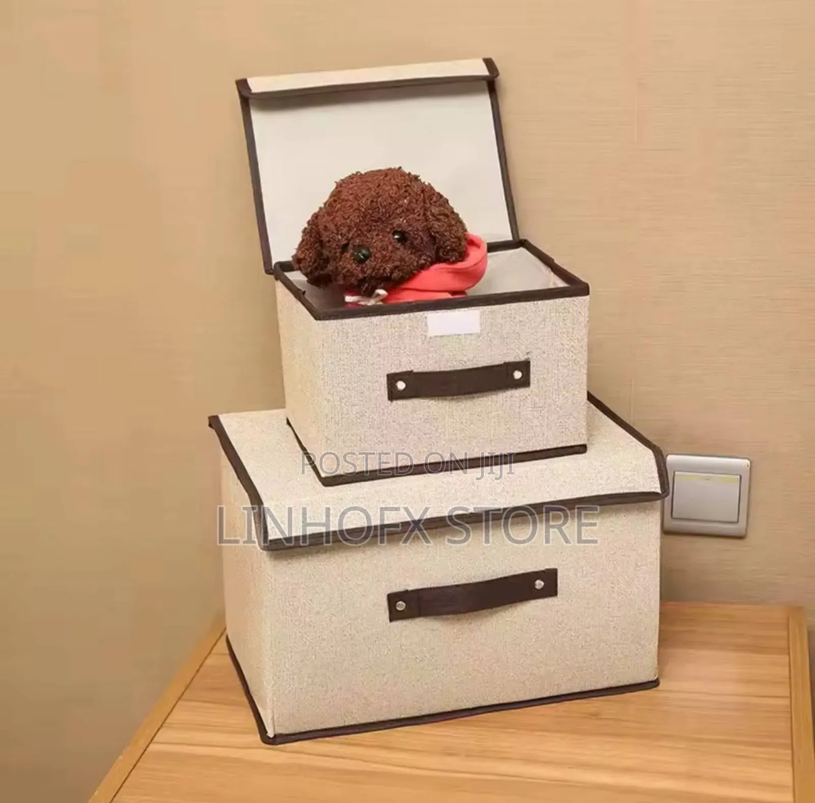 2pcs Nonwoven Dustproof Foldable Clothing Storage Box
