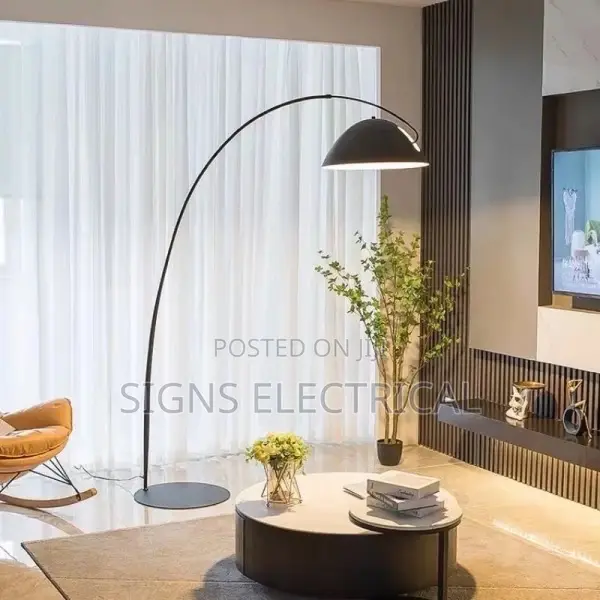 Fishing Floor Lamp Modern Minimalist Creative Black Lamp