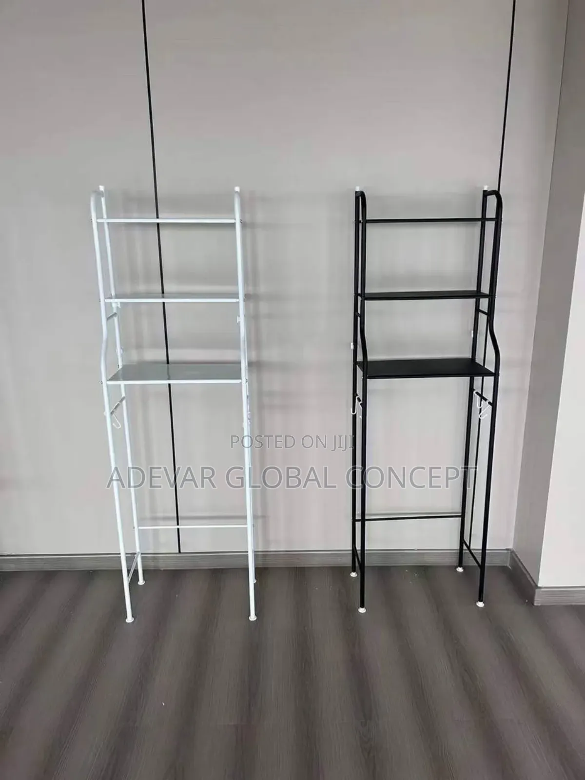 3 Layer Black Multi Bathroom Shelf Over the Toilet Rack