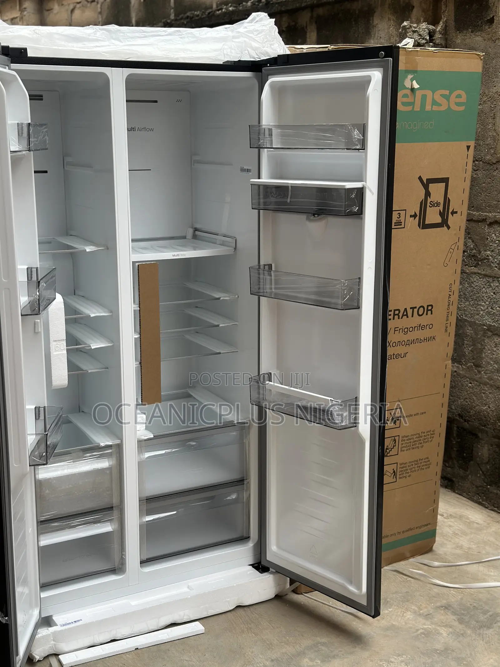 Hisense Frostglide 529l Side by Side Refrigerator 5p558nmsg