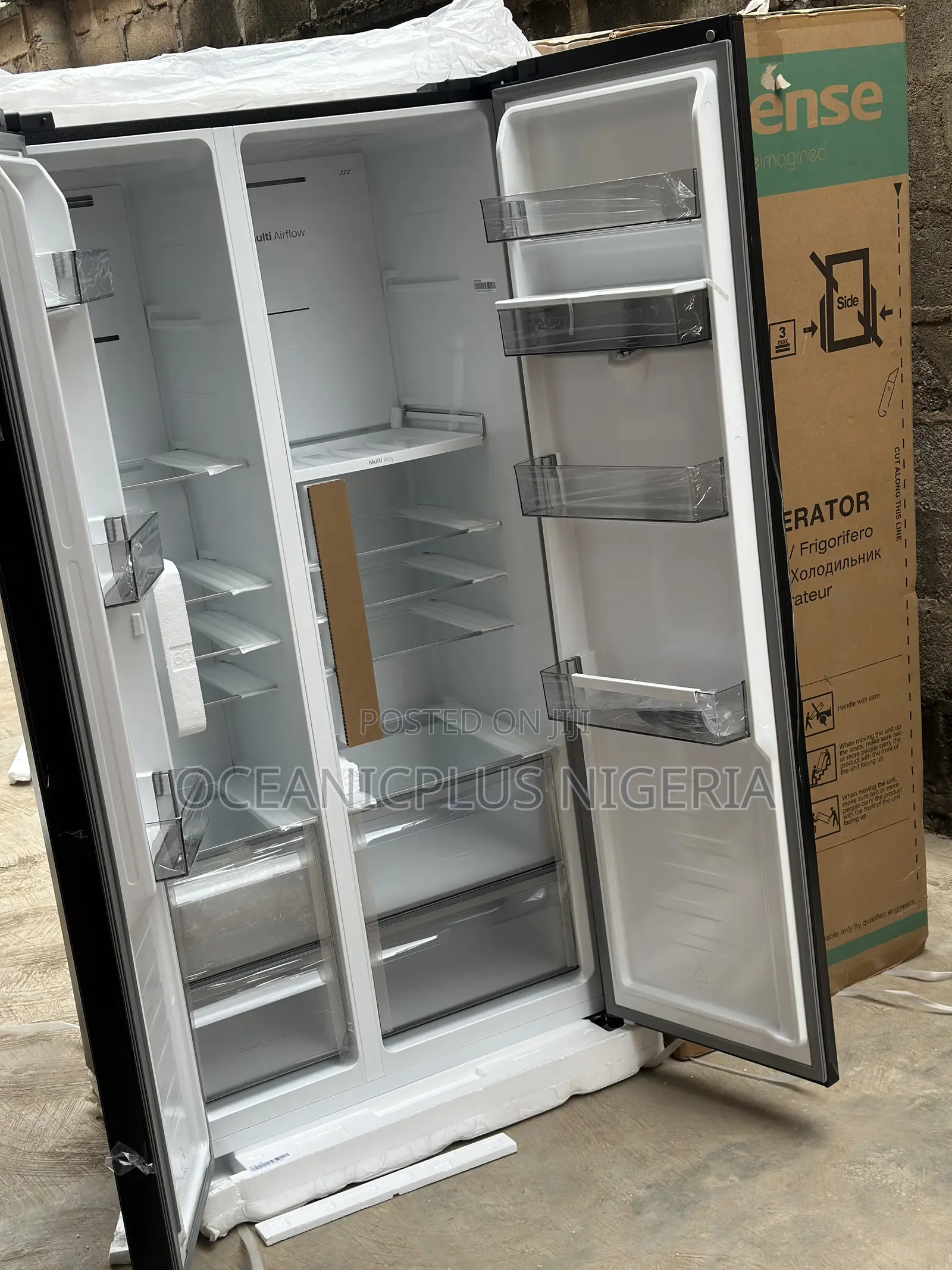 Hisense Waterpure 529l Side by Side Refrigerator5p558nmsg