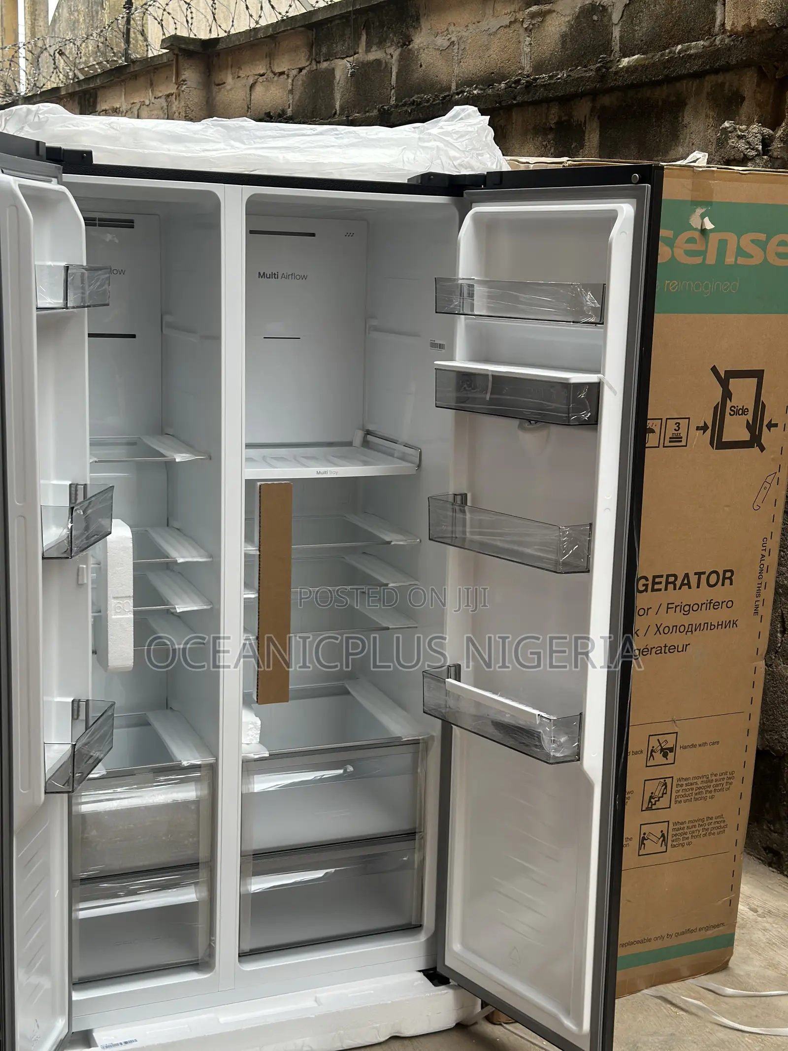 Hisense Hydrate 529l Side by Side Refrigerator 5p558nmsg