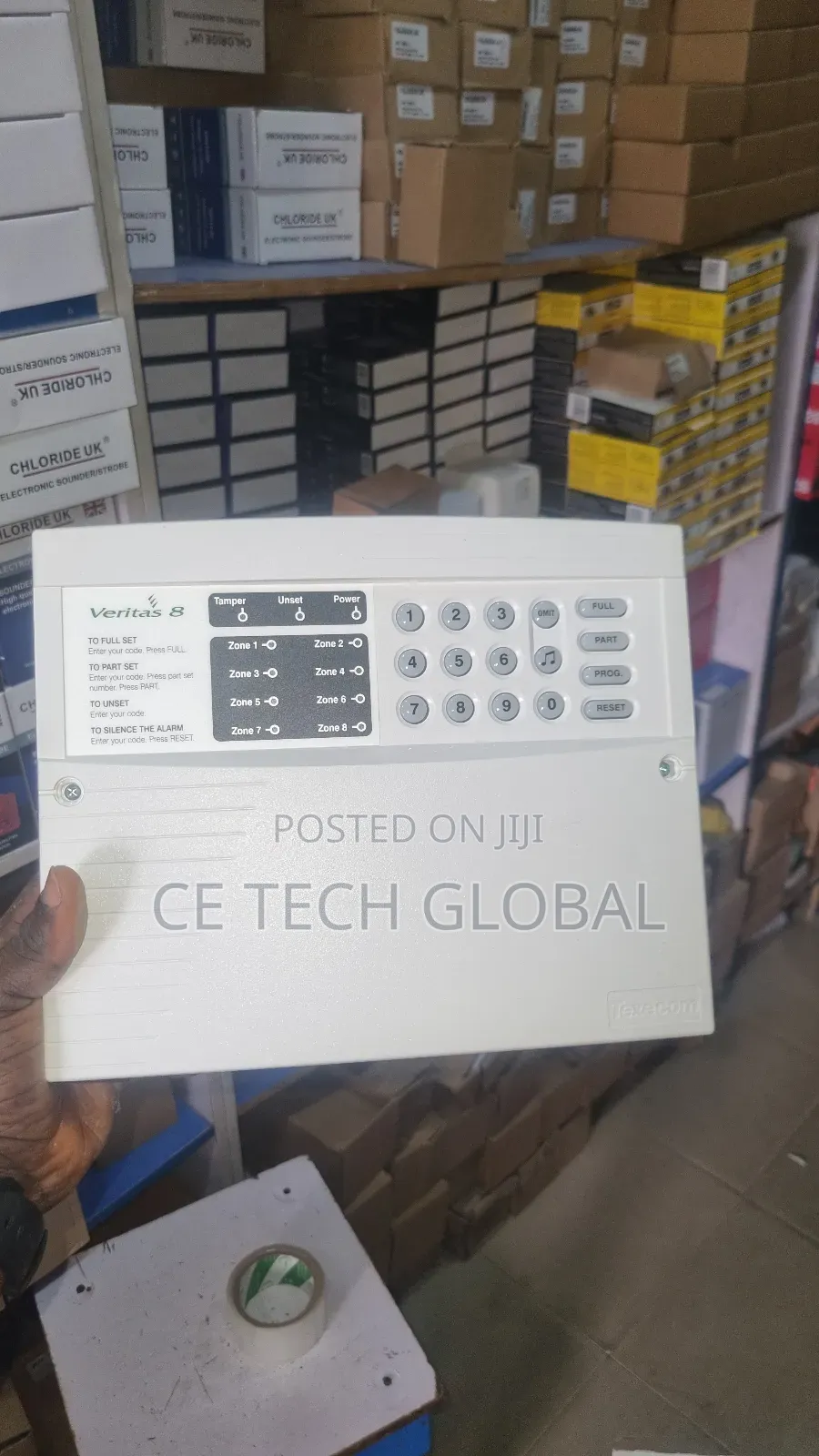 Texecom 8zone, Burglary Panel