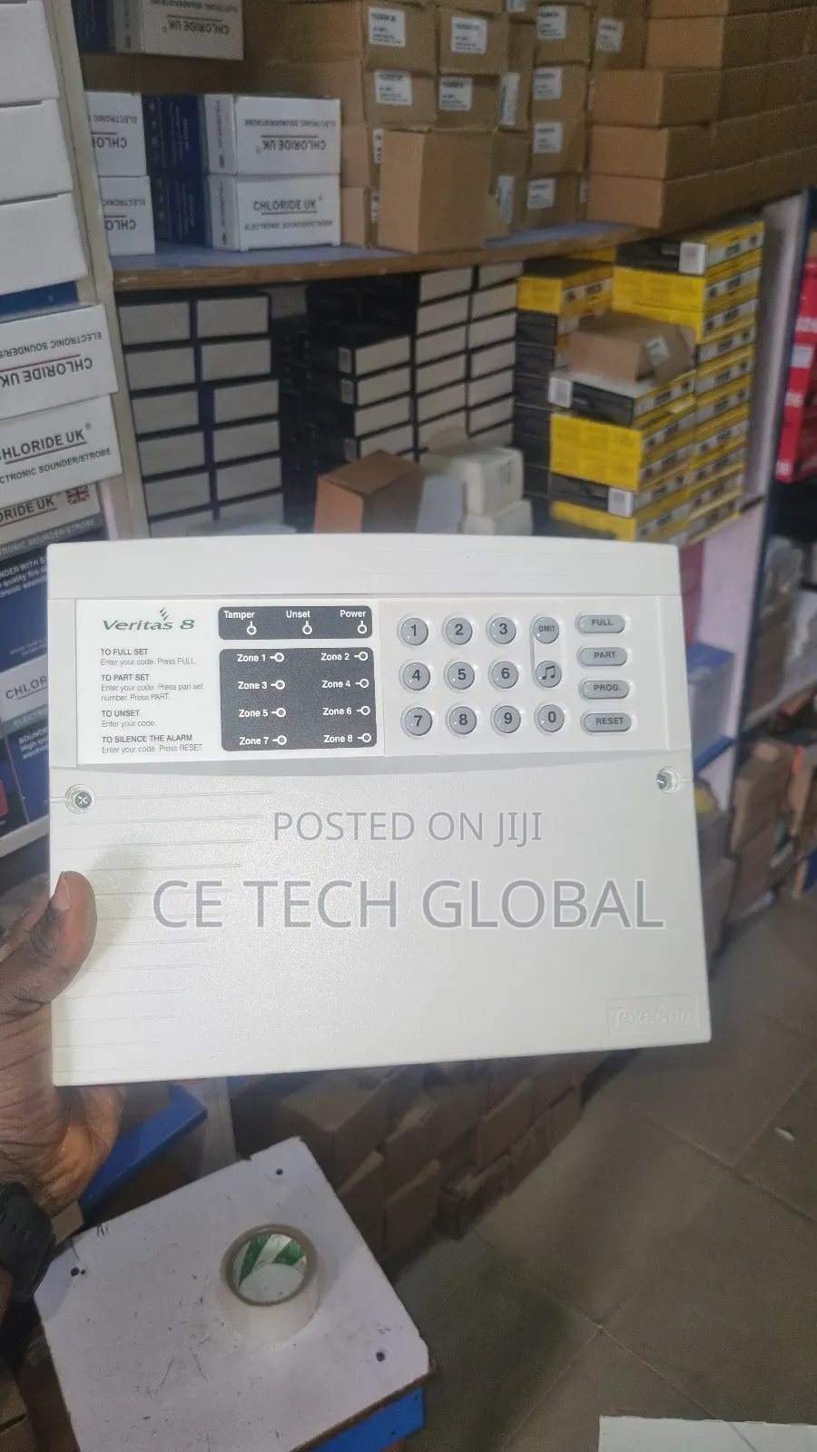 Texecom 8zone, Burglary Panel