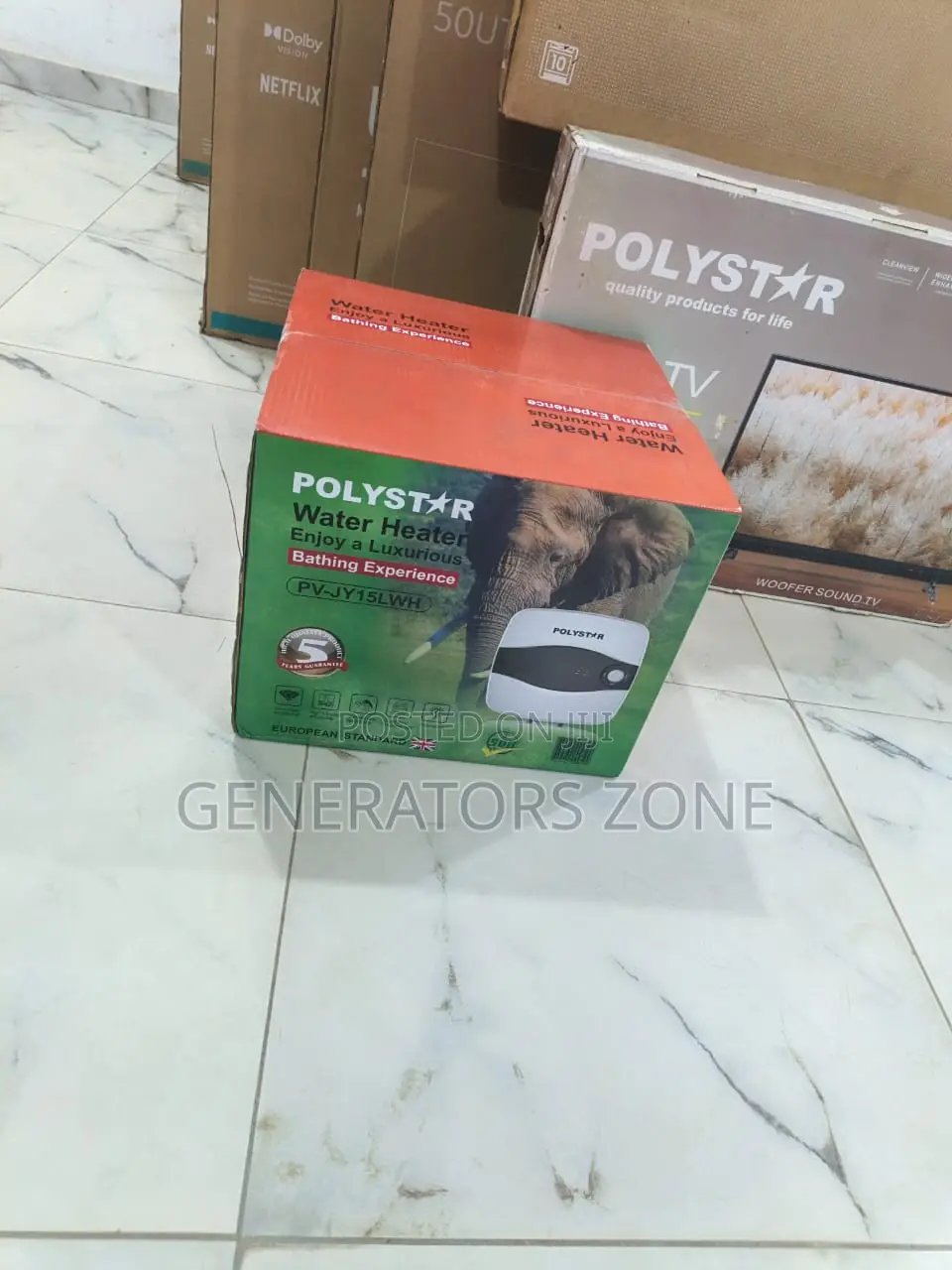 Polystar 15l Water Heater With Thermostat Pv-J415lwh