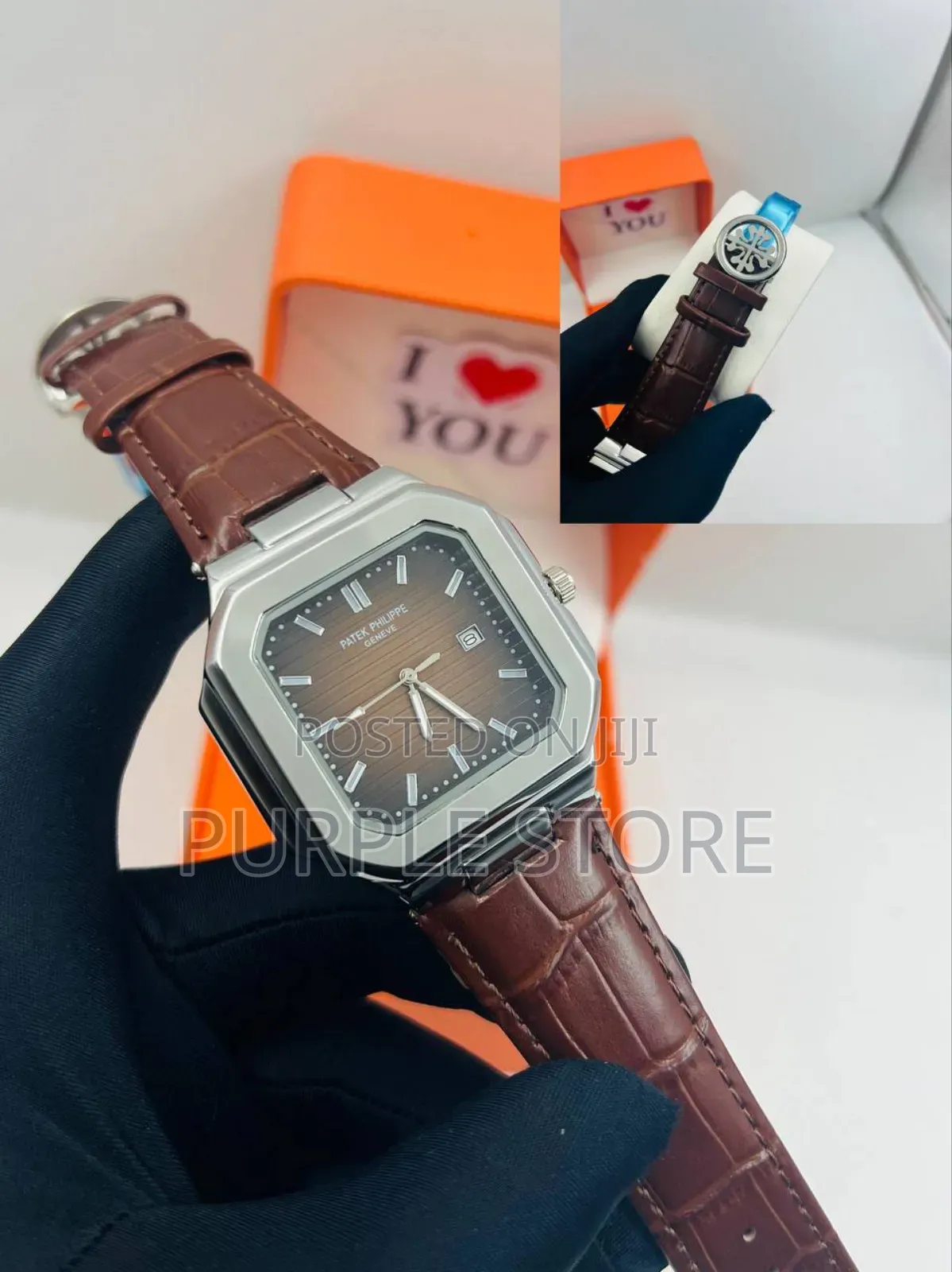 Patek Philippe Leather Wristwatch Double Lock