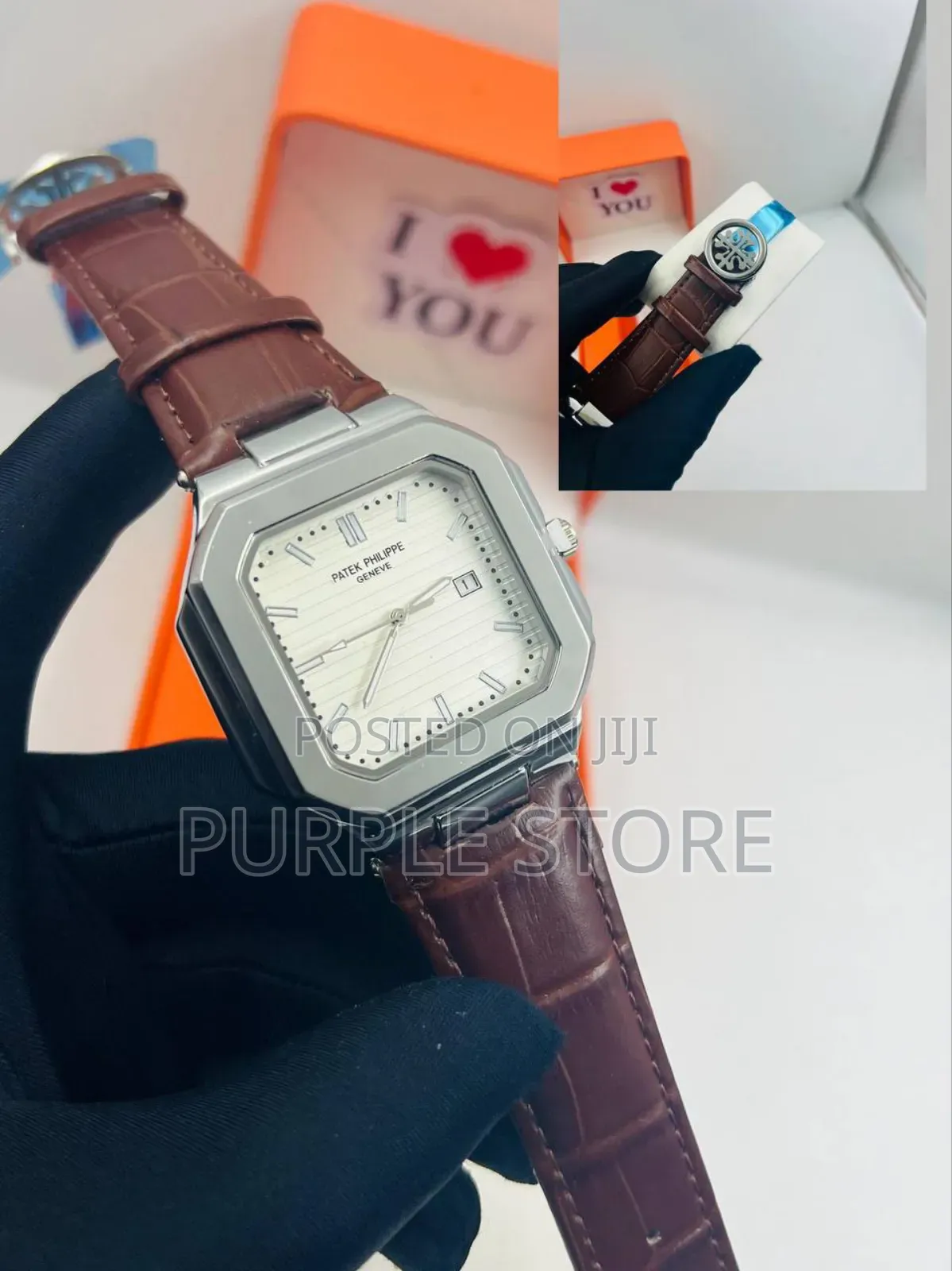 Patek Philippe Leather Wristwatch Double Lock