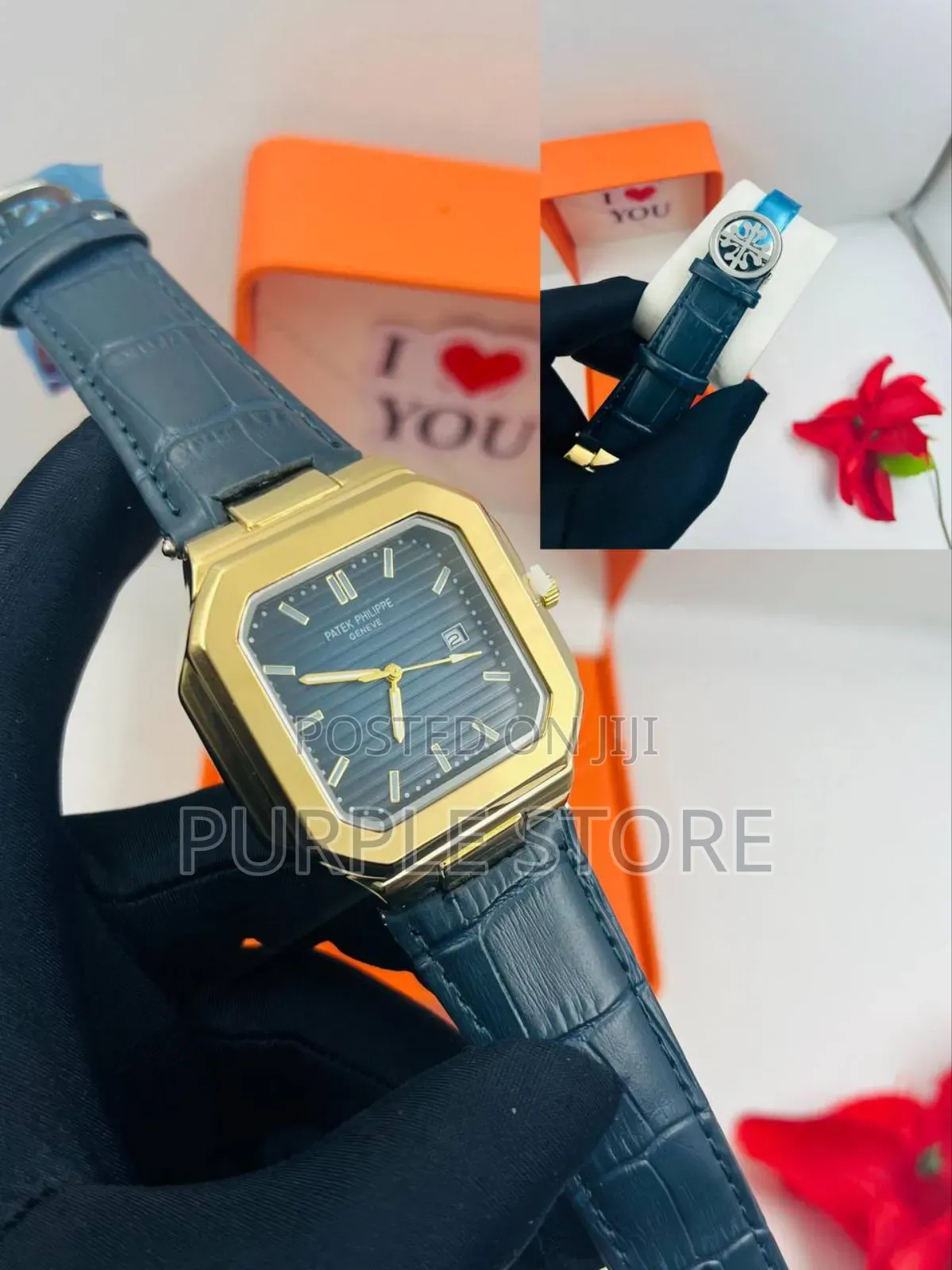 Patek Philippe Leather Wristwatch Double Lock
