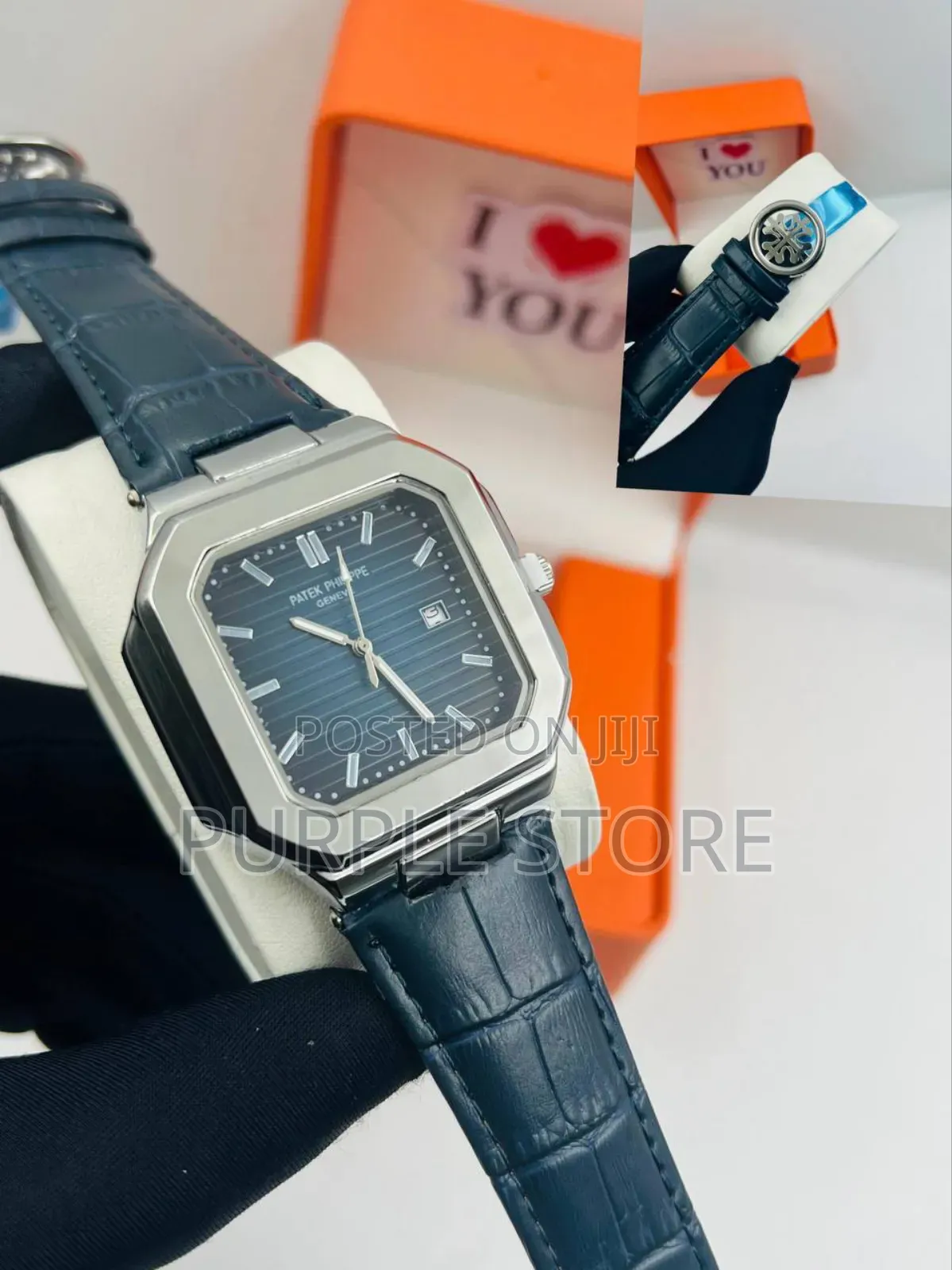 Patek Philippe Leather Wristwatch Double Lock