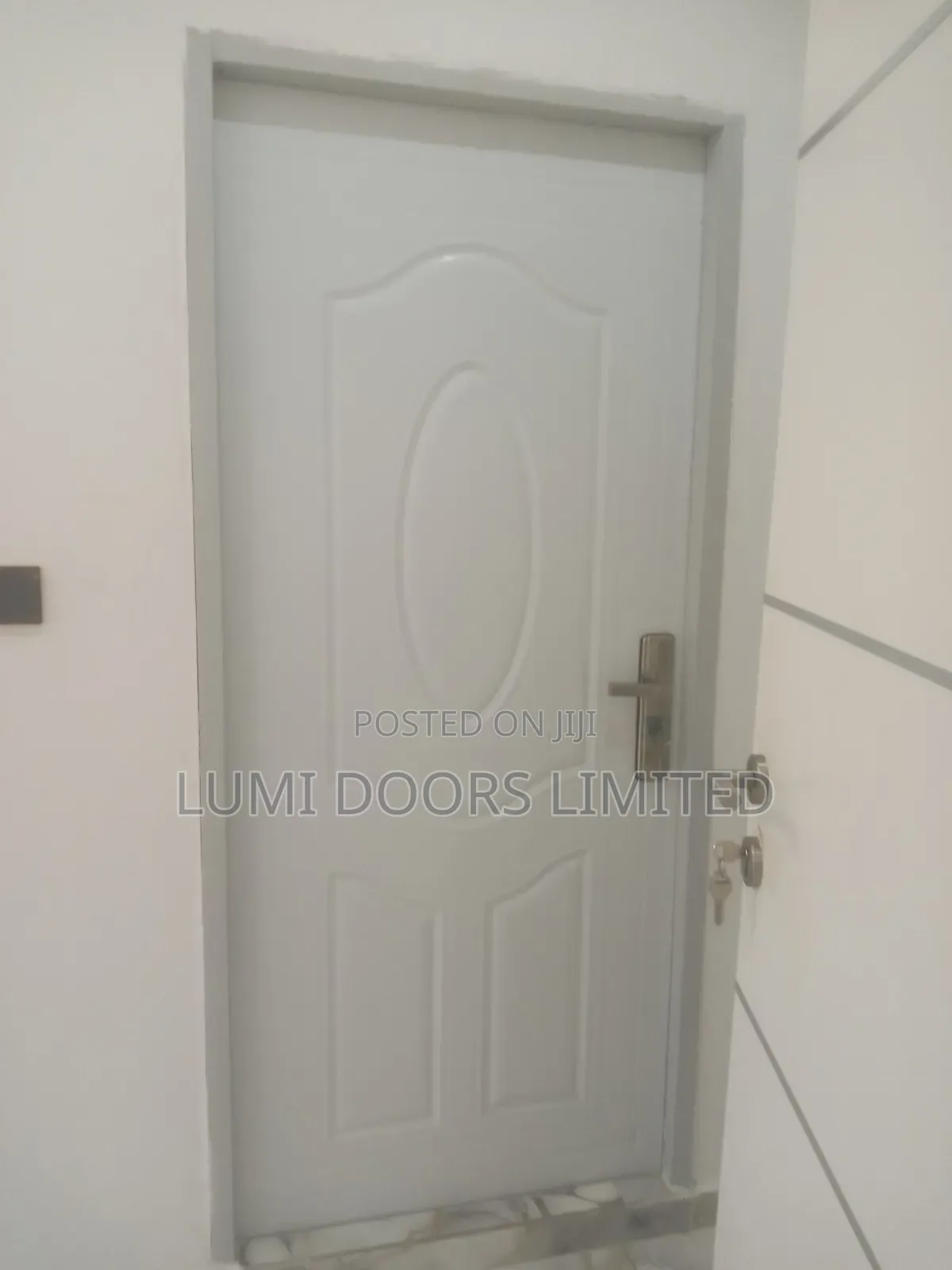 Bathroom Door, White Flush Door