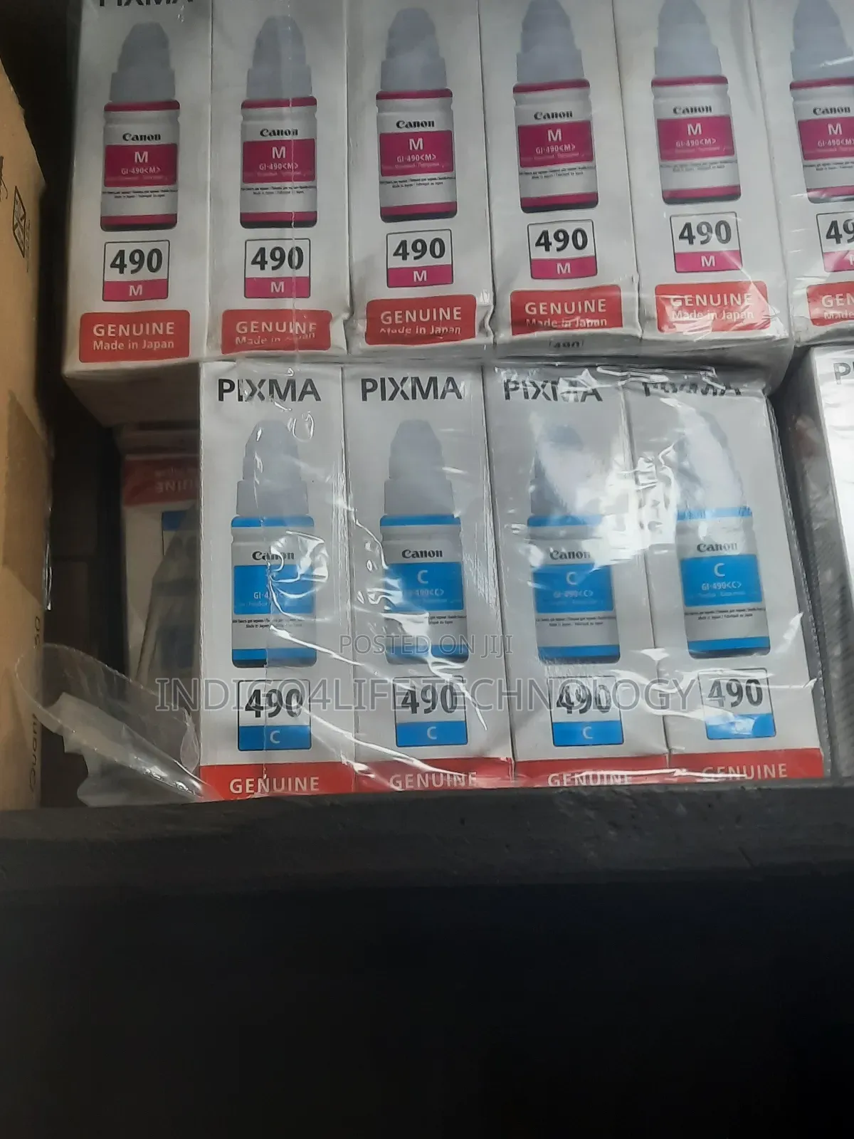 Canon 490 Ink Black Colours
