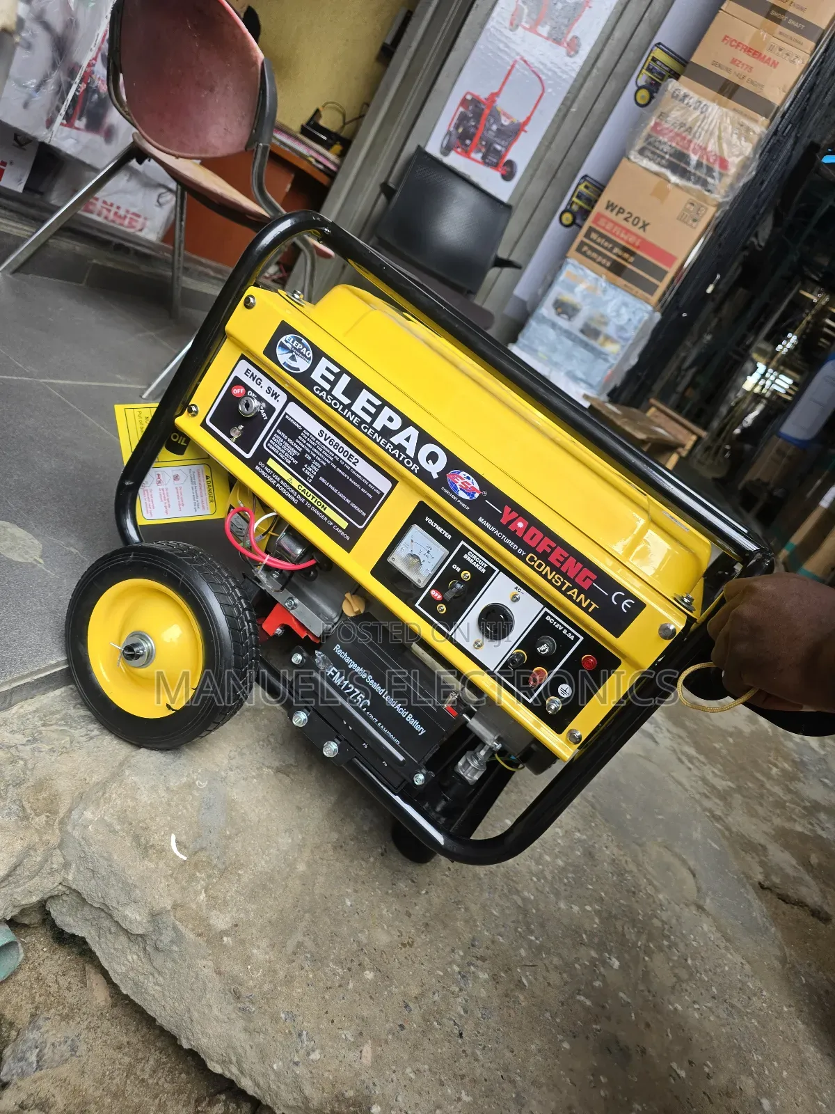 (4.5kva)Elepaq Constant Petrol Gen 100% Copper Coil