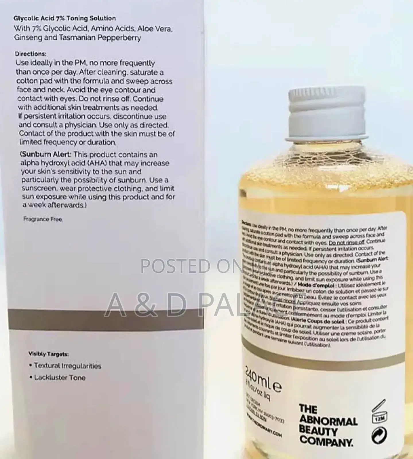 The Ordinary Glycolic Acid 7% Toning Solution