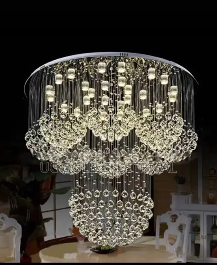 Industrial Crystal Chandelier Modern Large Led Pendant Light