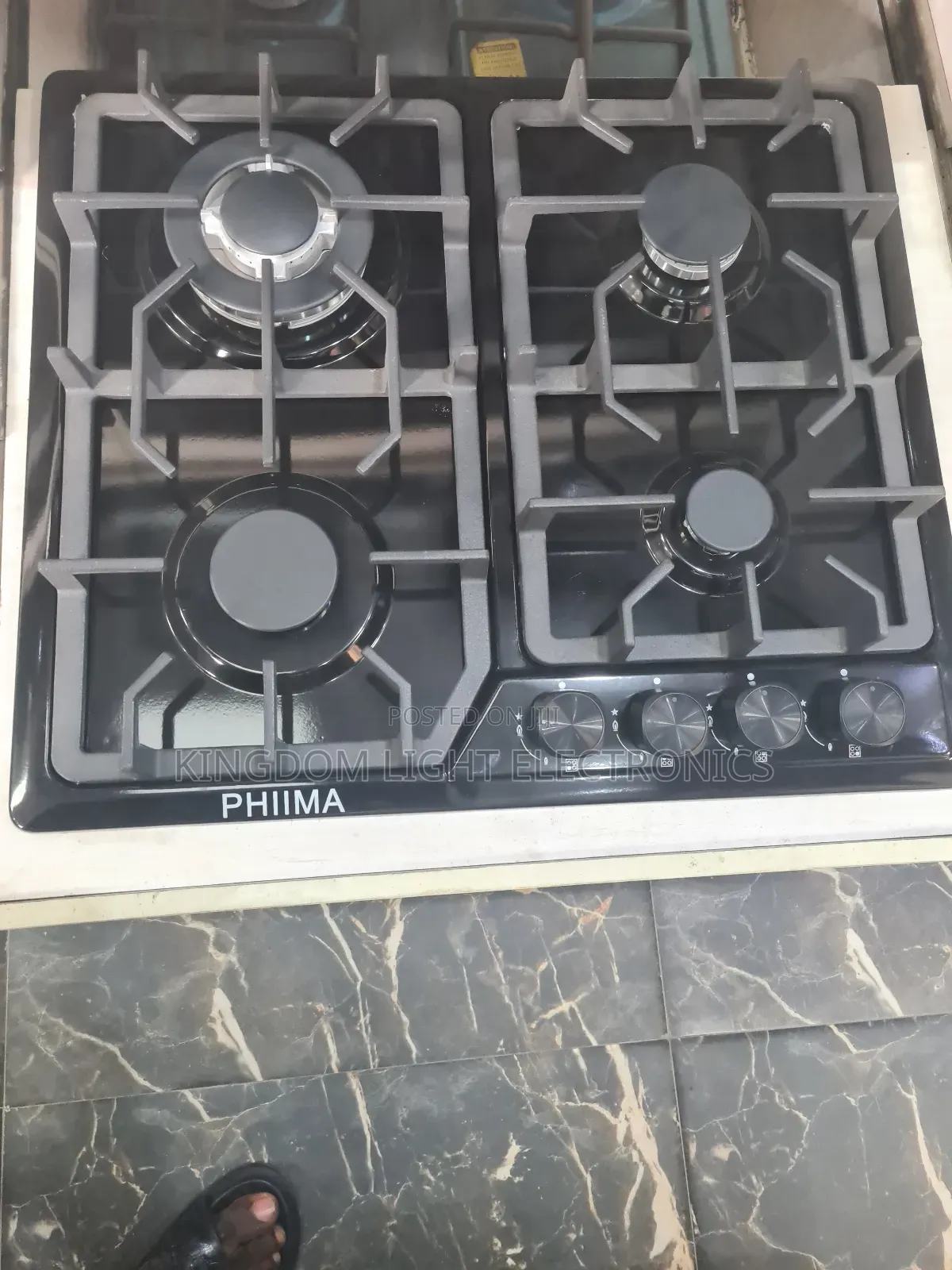 New Phima Anamel Stainless 4 Burners Gas Cooker
