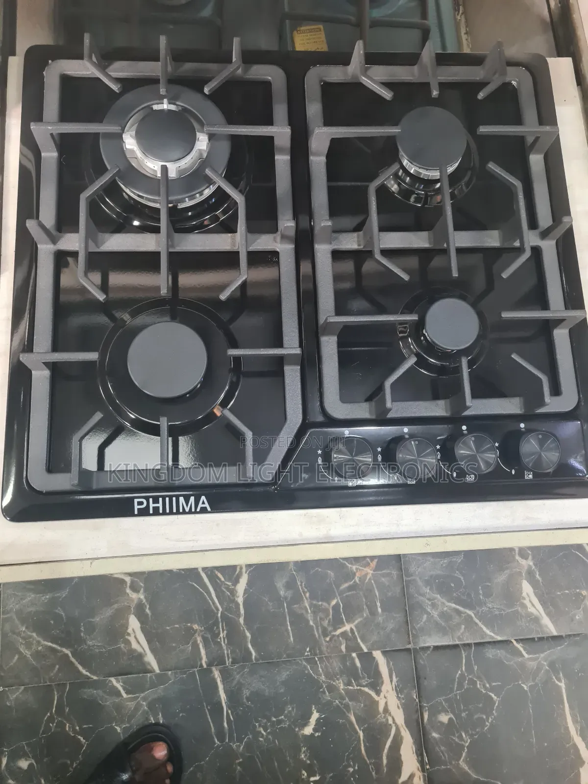 New Phima Anamel Stainless 4 Burners Gas Cooker