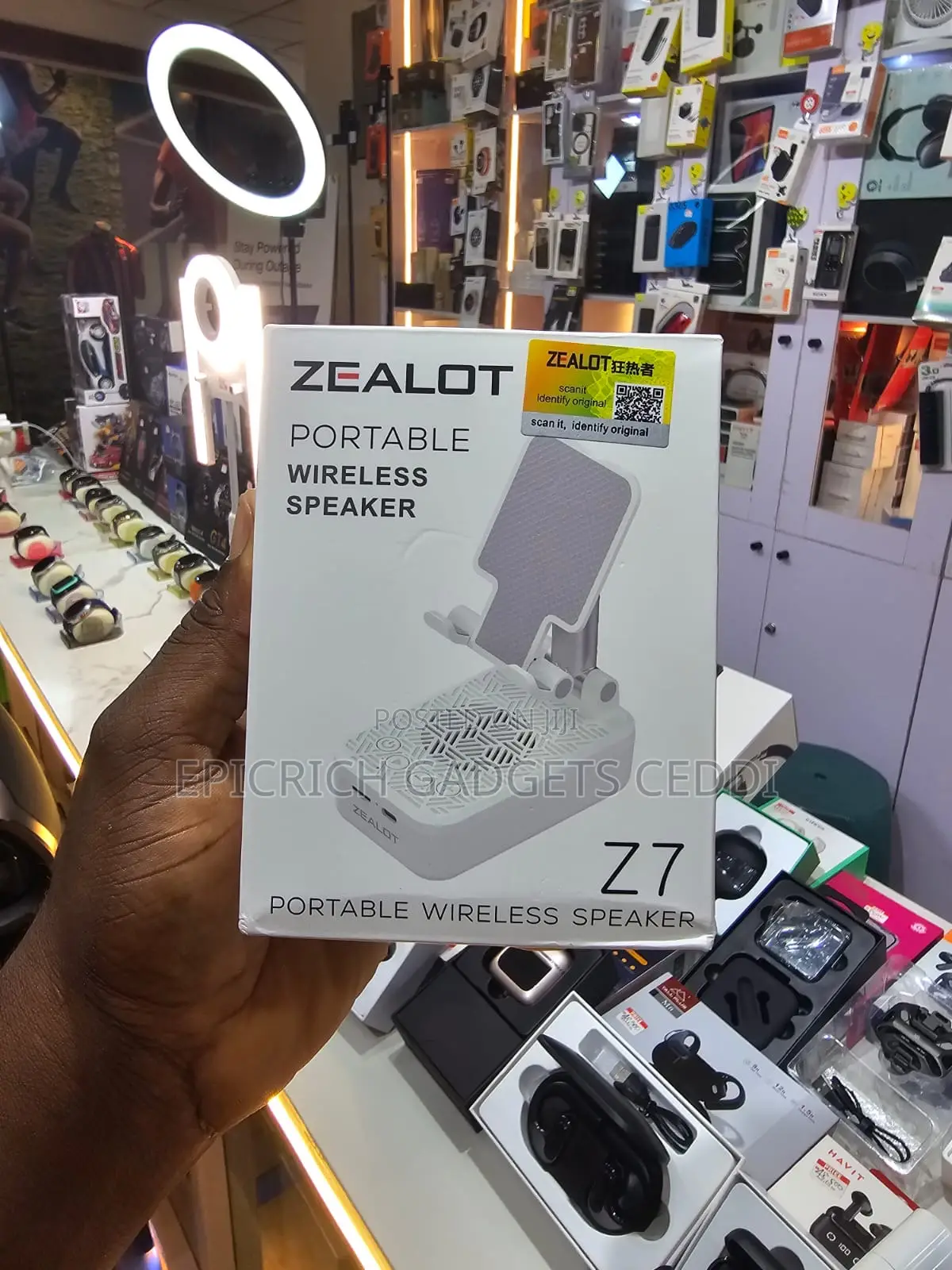 Zealot Portable Wireless Speaker Phone Stand