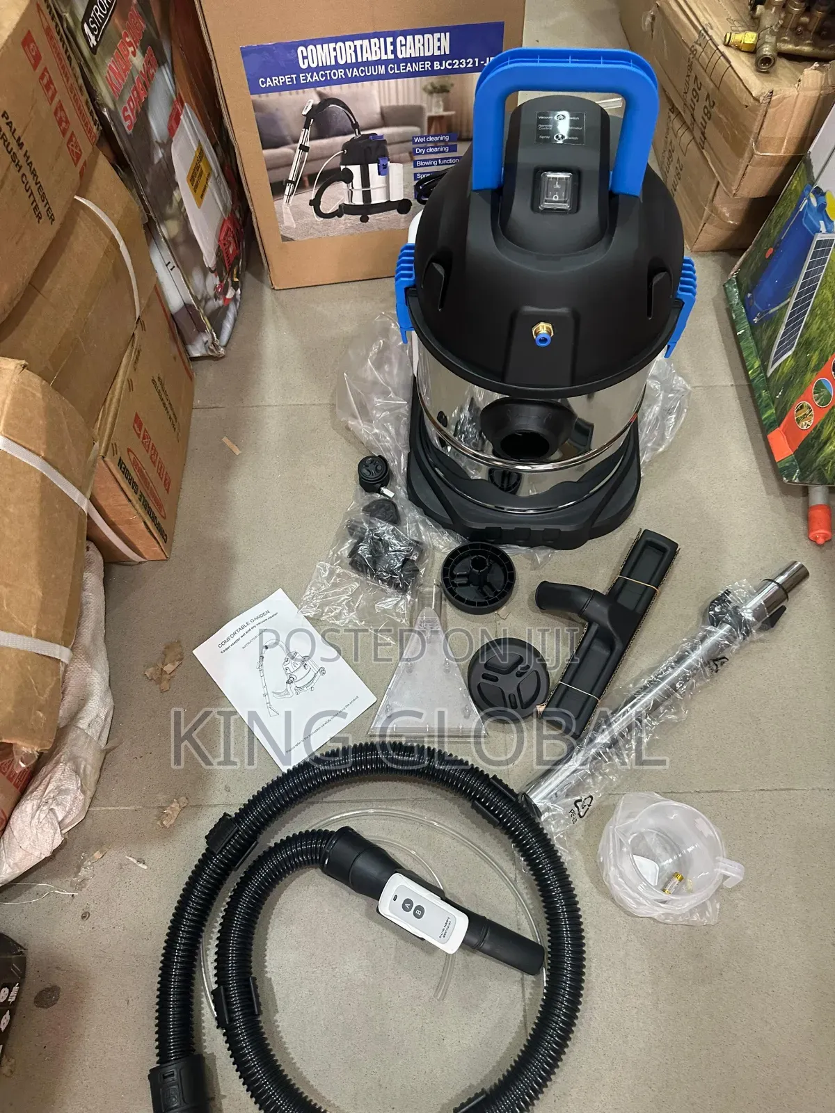 Extractor Vacuum Cleaner Wet And Dry With Blower 20l 4in1
