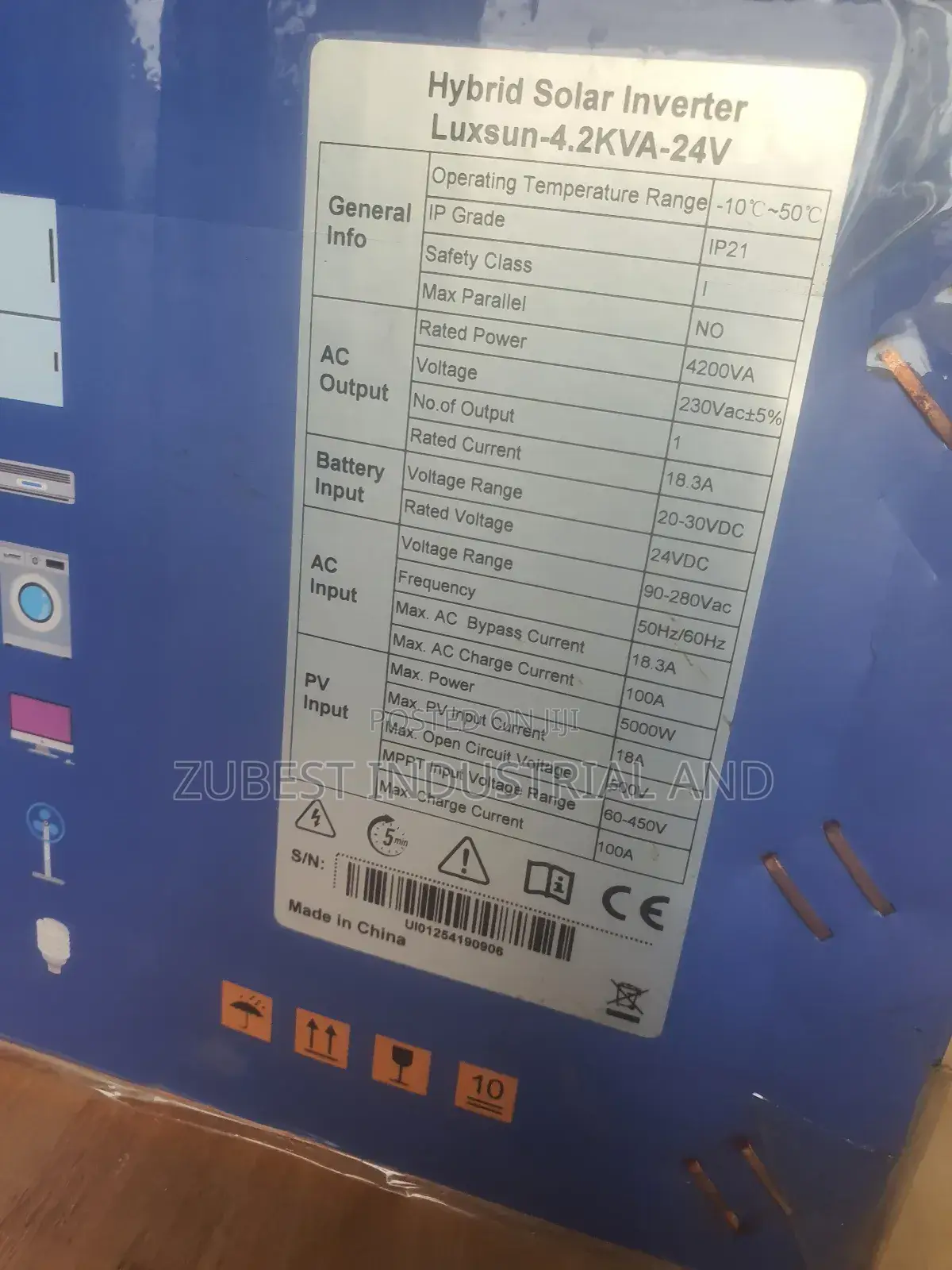 Luxsun 4.2kva Hybrid Solar Inverter With Warranty