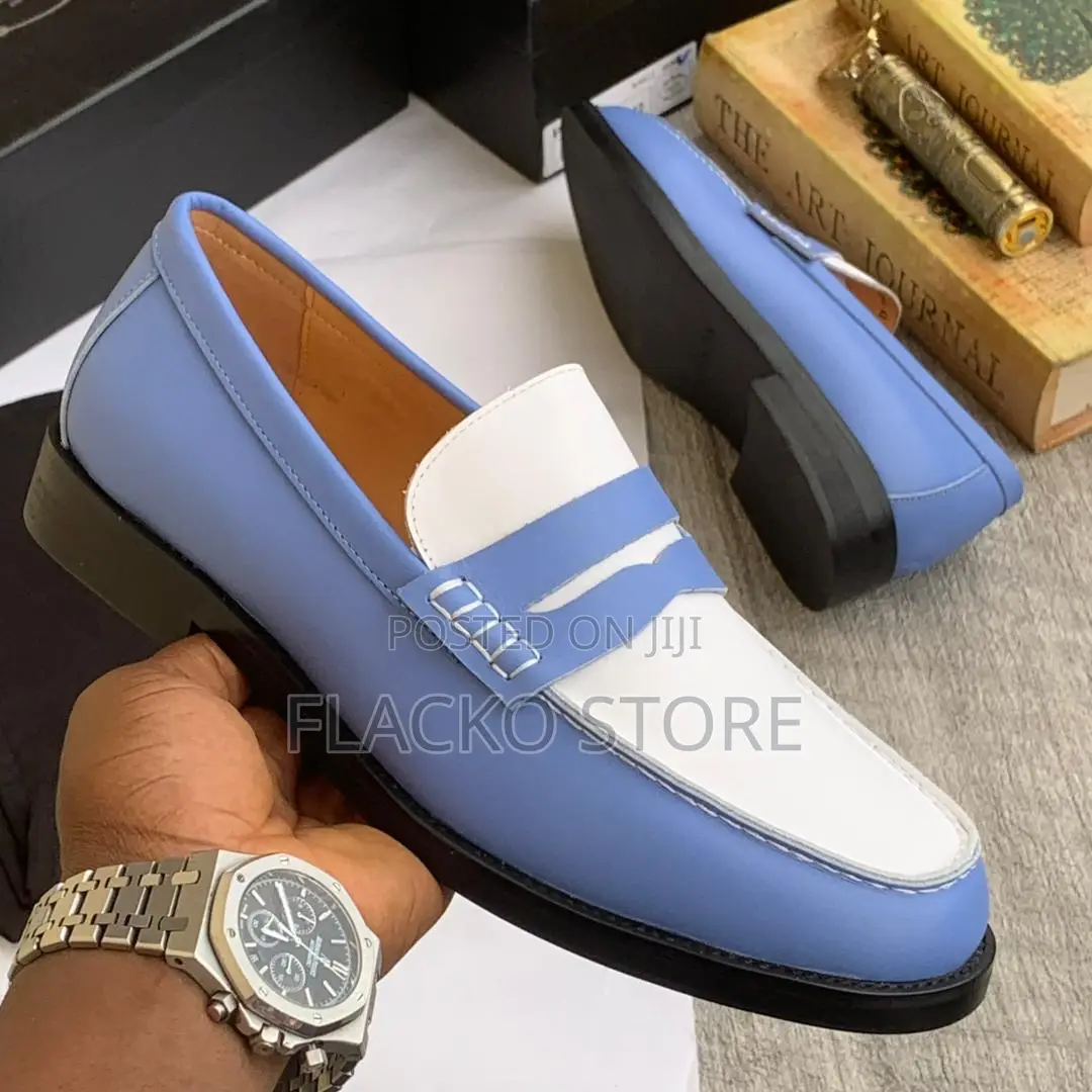 Original Prada Two Toned Loafers Shoes With