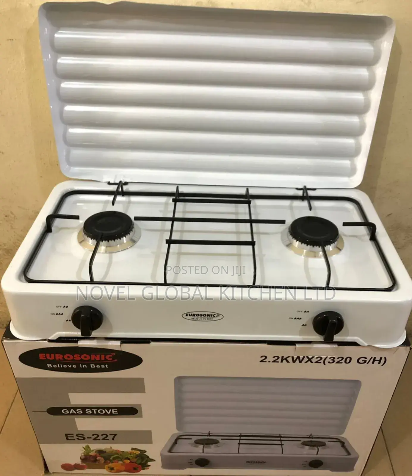 Eurosonic 2 Burner Gas Stove