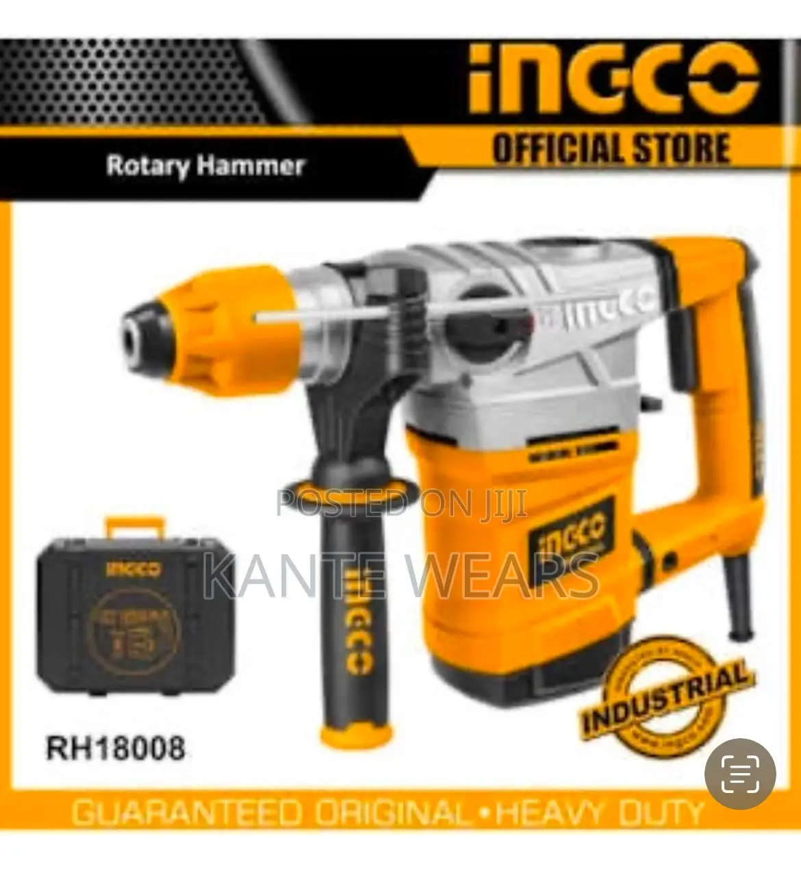 Ingco Rh18008 Rotary Hammer With SDS Plus Chuck System 1800w