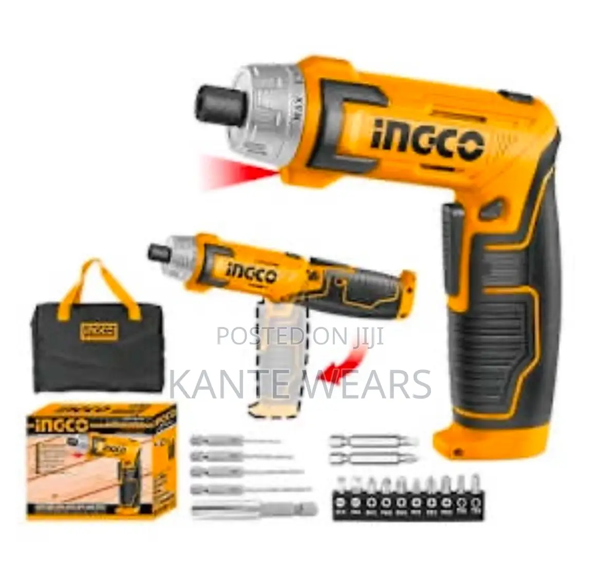 Ingco Cordless Screwdriver Set- 8v
