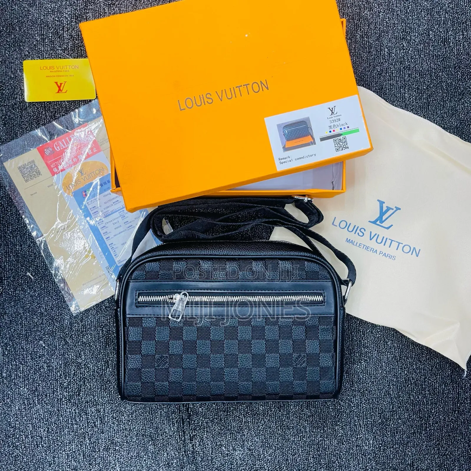 *Louis Vuitton Inspired Cross Body Bag*