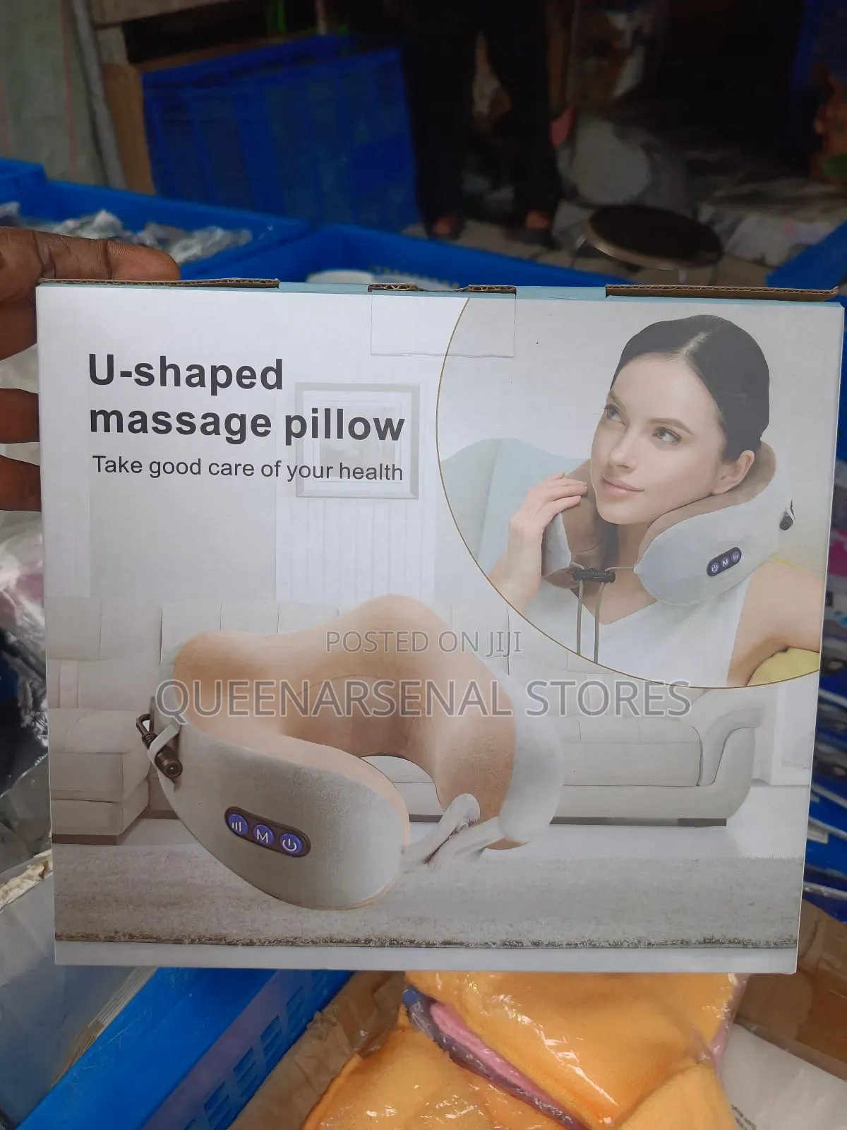 U-Shape Rechargeable Massage Pillow