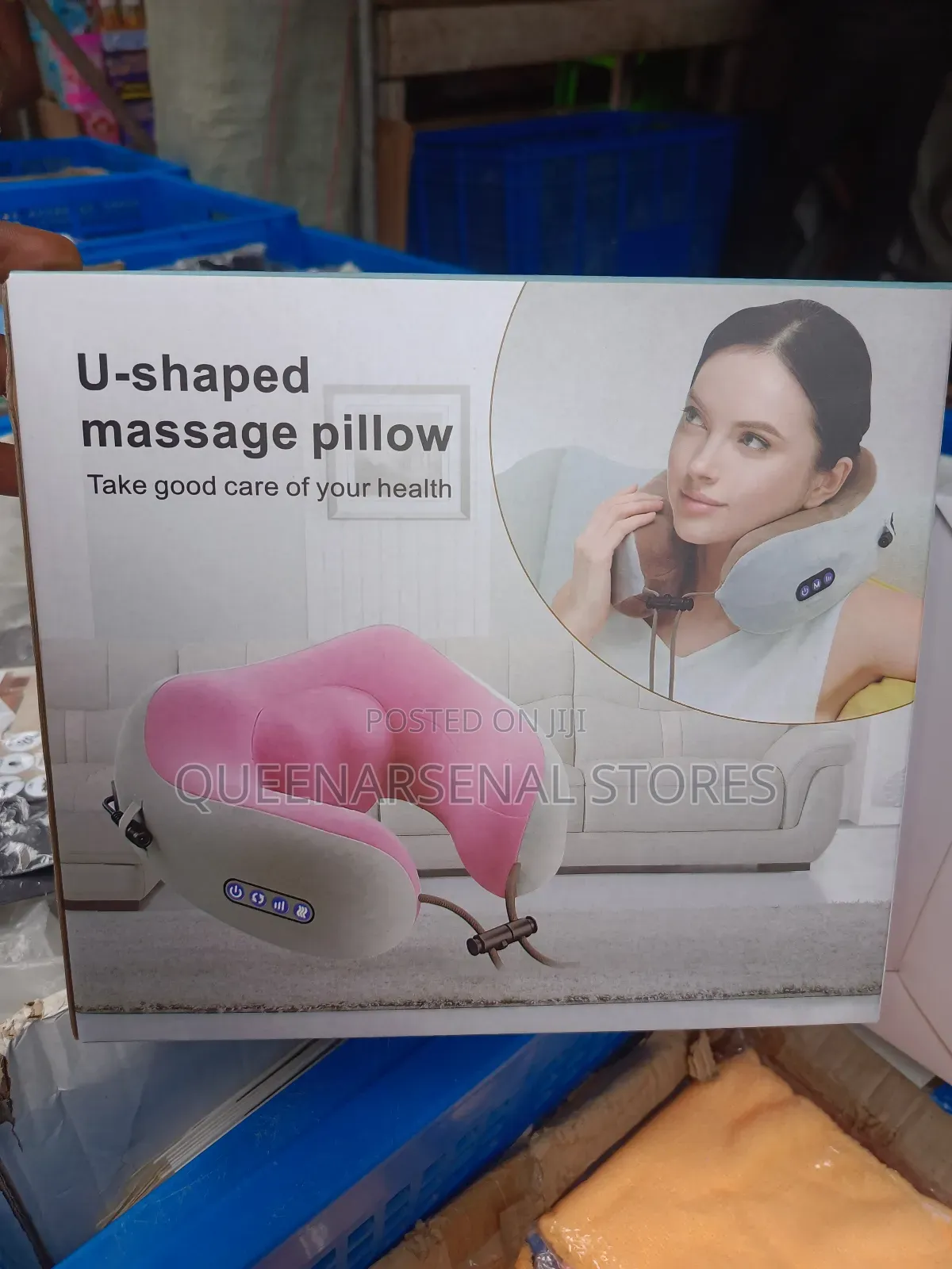 U-Shape Rechargeable Massage Pillow